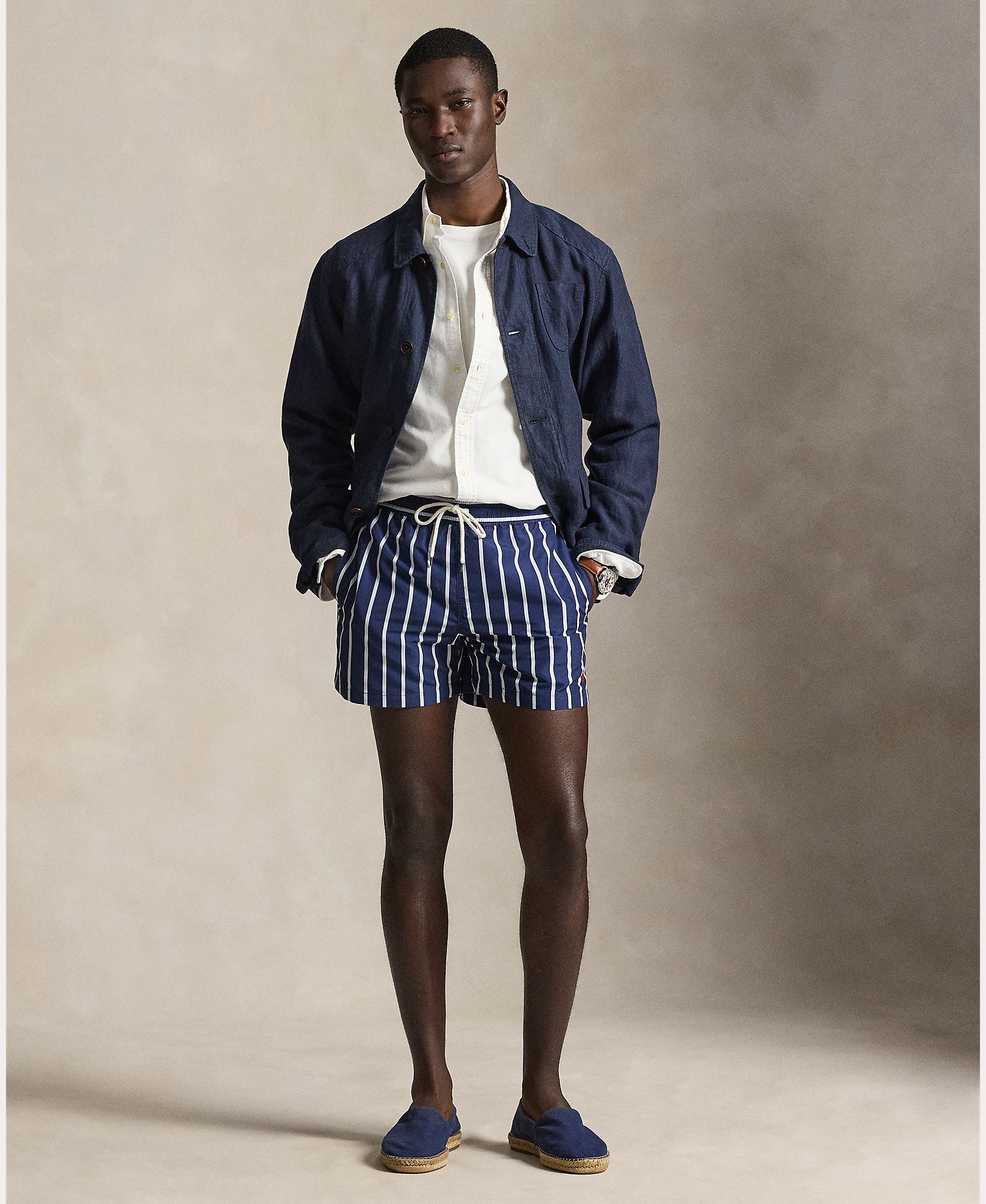 Imagem 0 de Calções de Banho Slim Fit com Cintura Elástica
