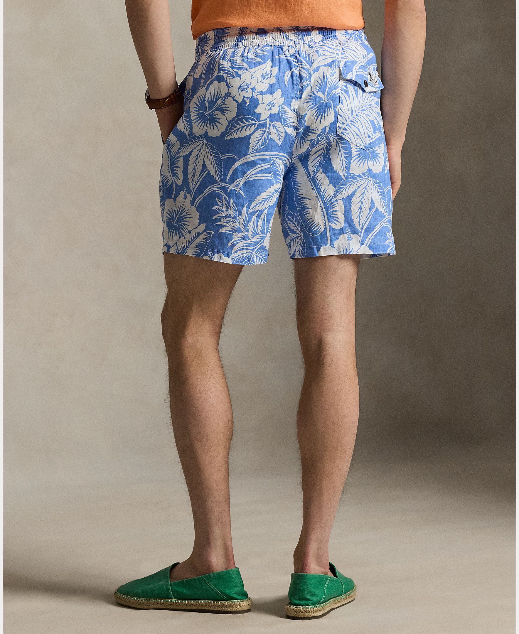 Calções de Banho com Estampado Azul-claro-3