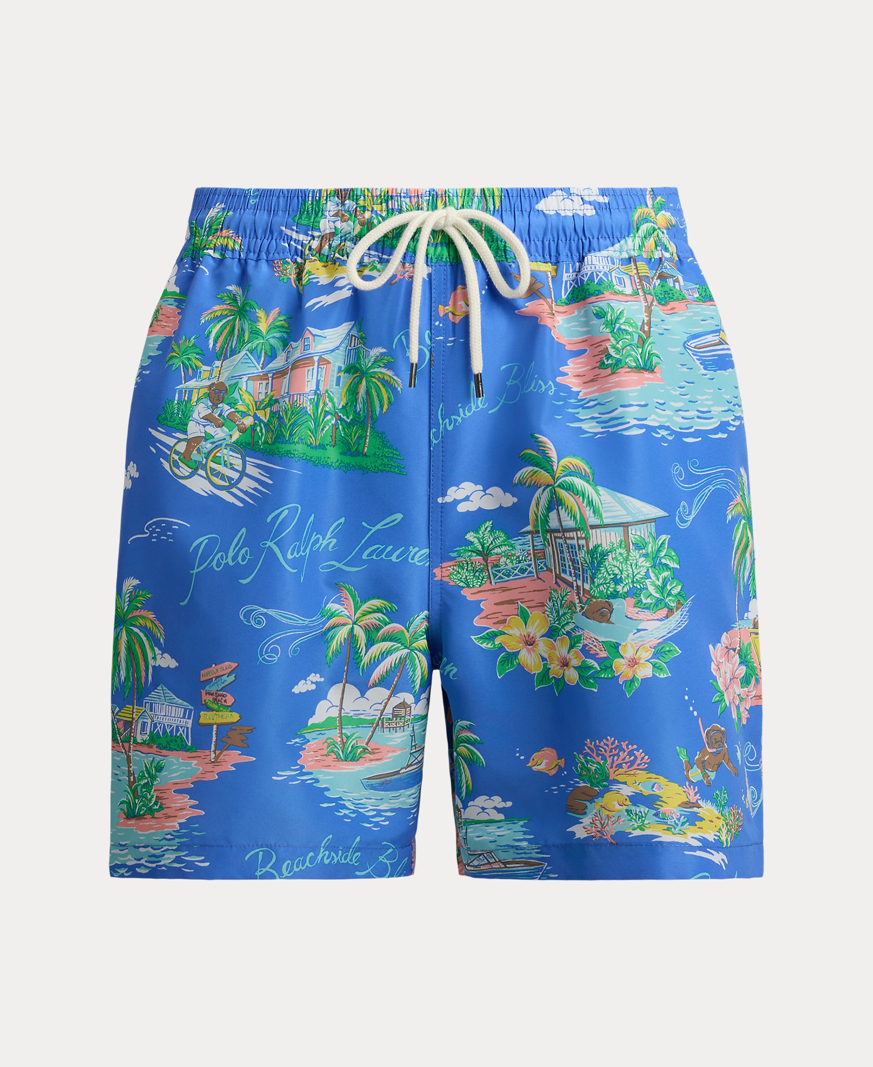 Calções de Banho com Polo Bear Azulão-5