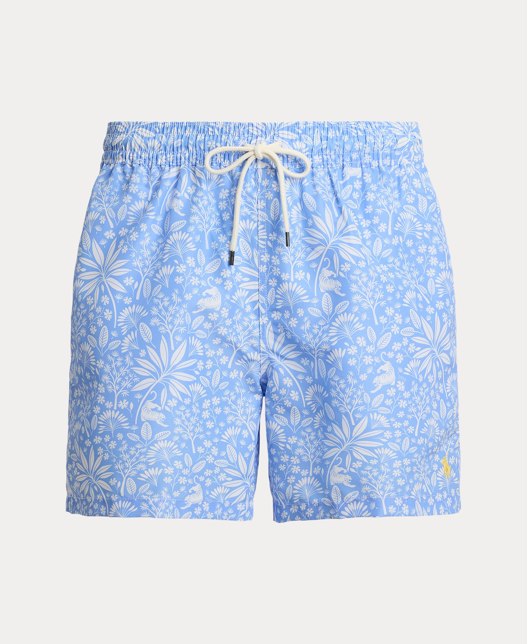 Calções de Banho com Estampado Azul-claro-5