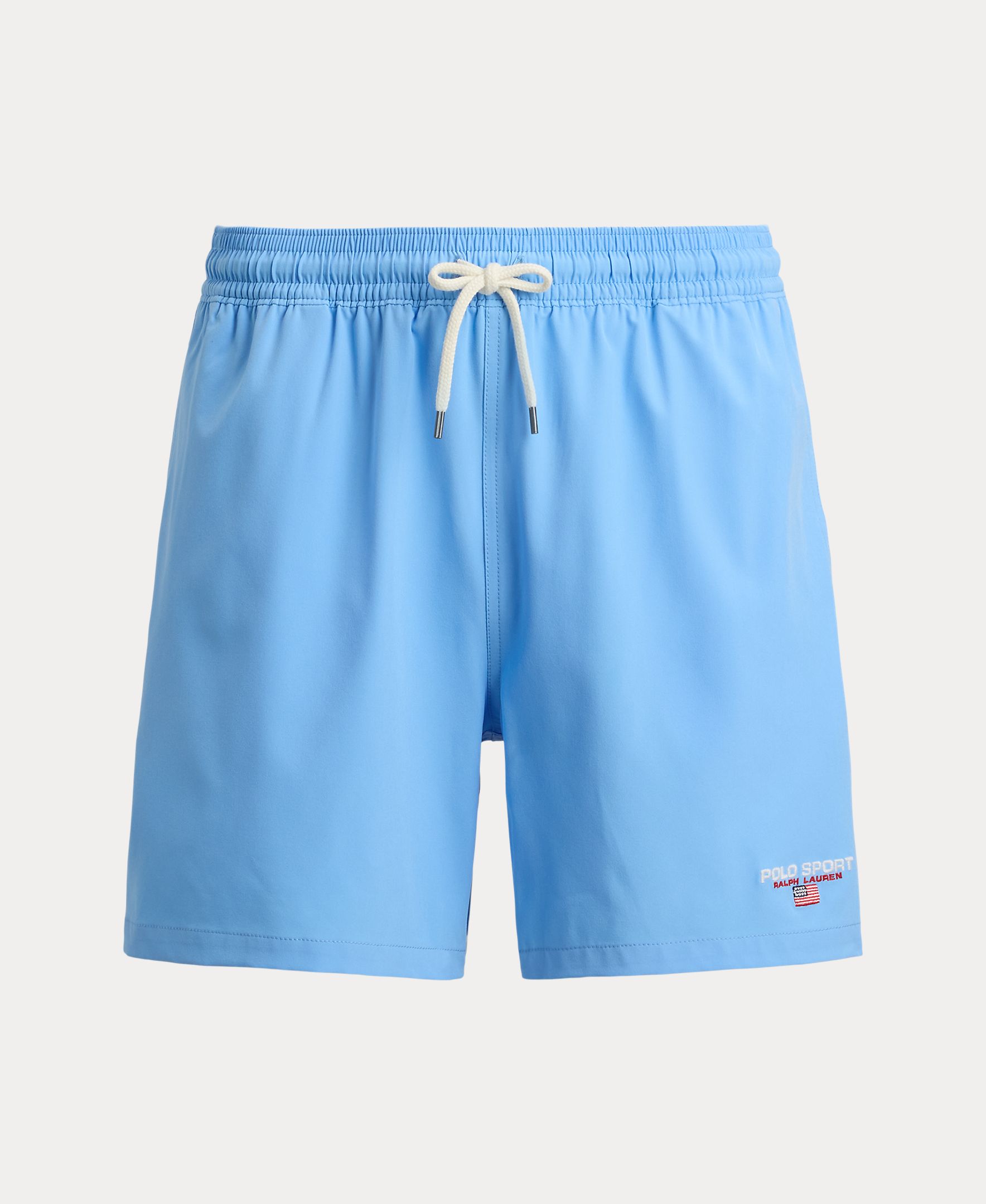 Calções de Banho com Cintura Ajustável Azul-6