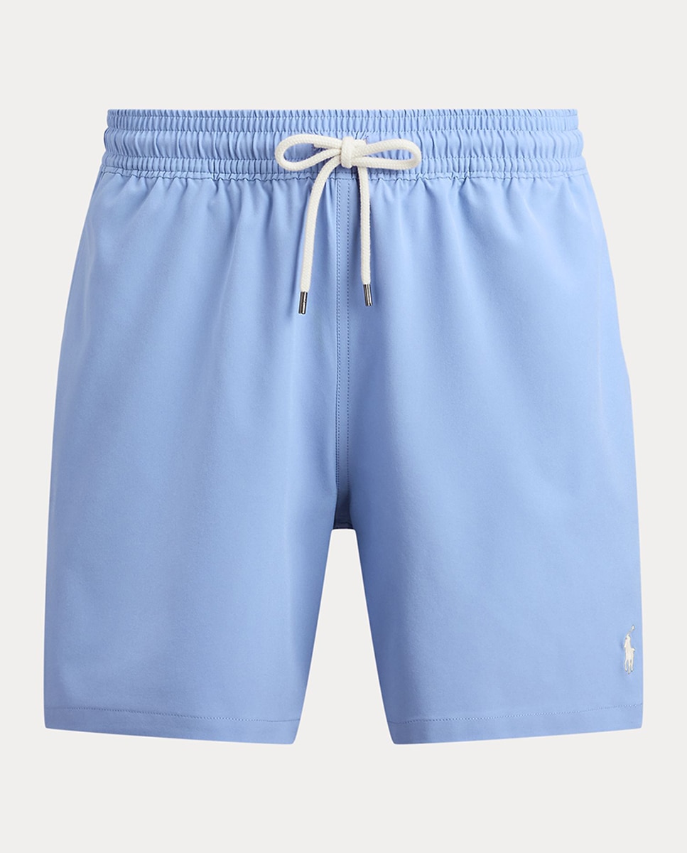 Calções de Banho com Cintura Ajustável Azul-6