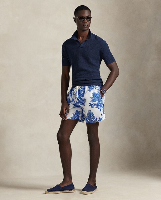 Bañador bermuda de hombre con estampado Traveler de 14,5 cm