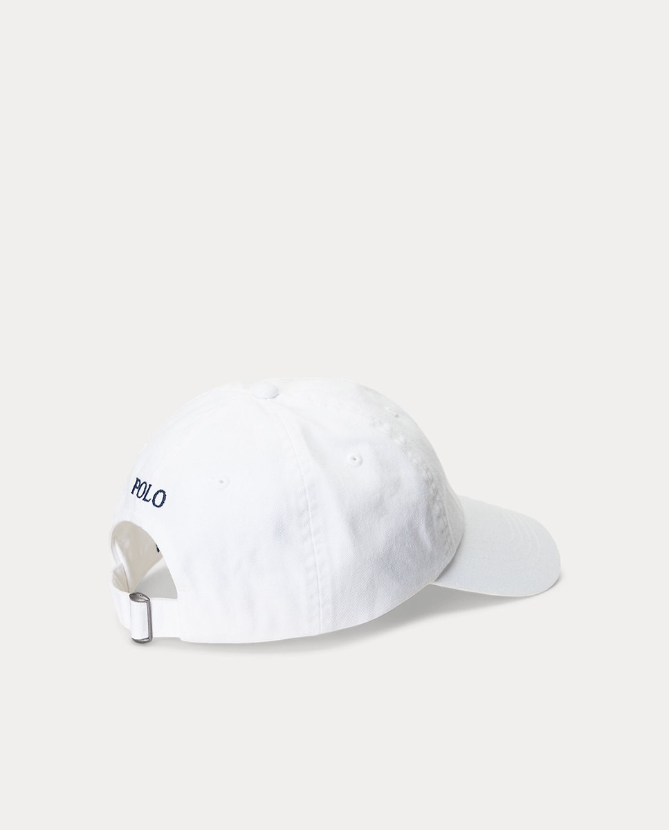 Boné de Algodão com Cavalo Bordado Branco-2