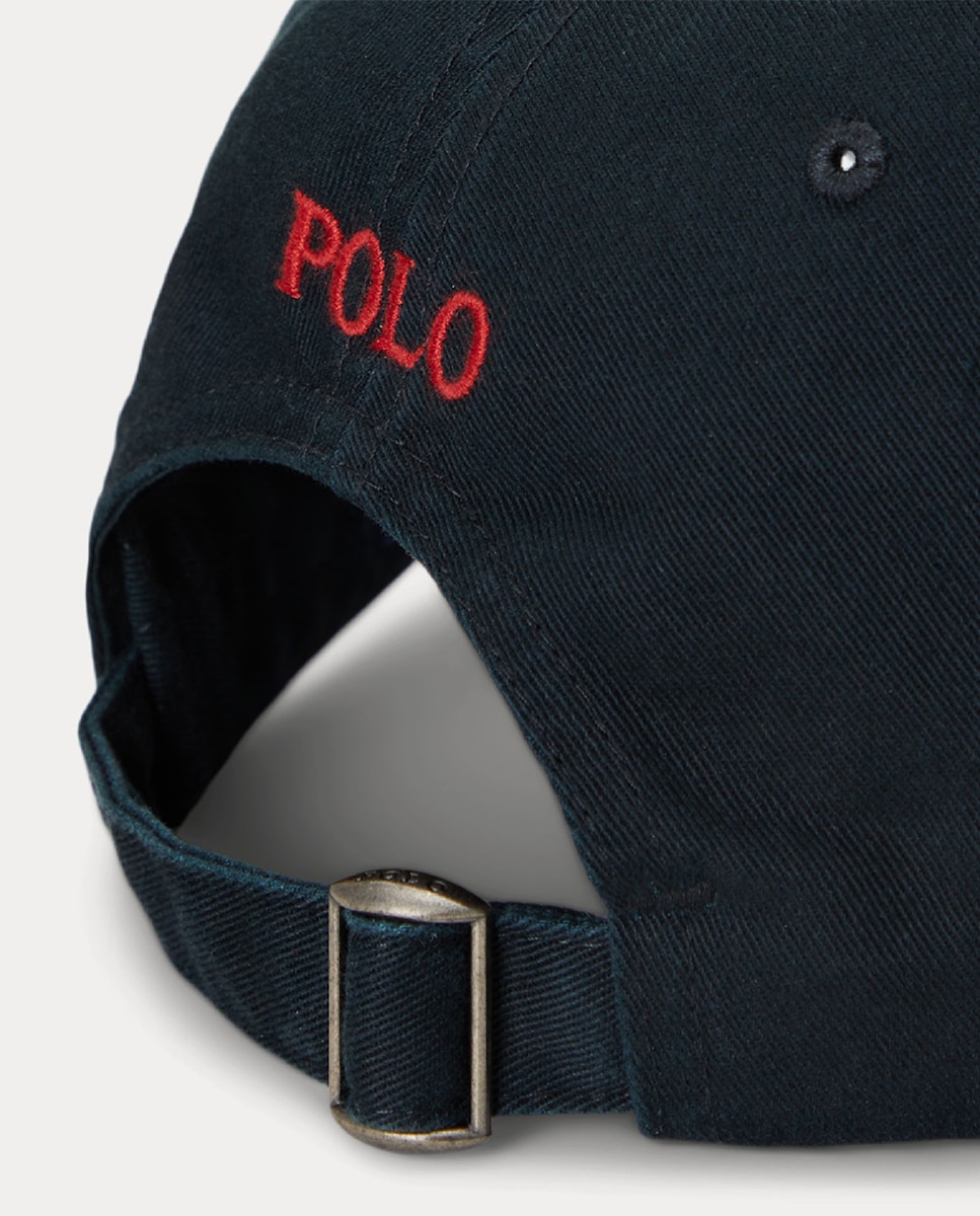 Gorra de algodón chino Negro Polo/Rojo - Polo Ralph Lauren - Negro Negro-3