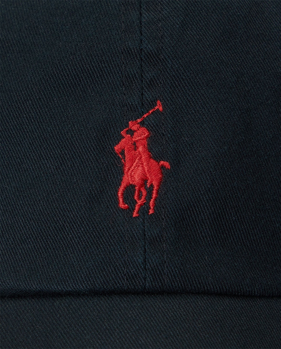 Gorra de algodón chino Negro Polo/Rojo - Polo Ralph Lauren - Negro Negro-4