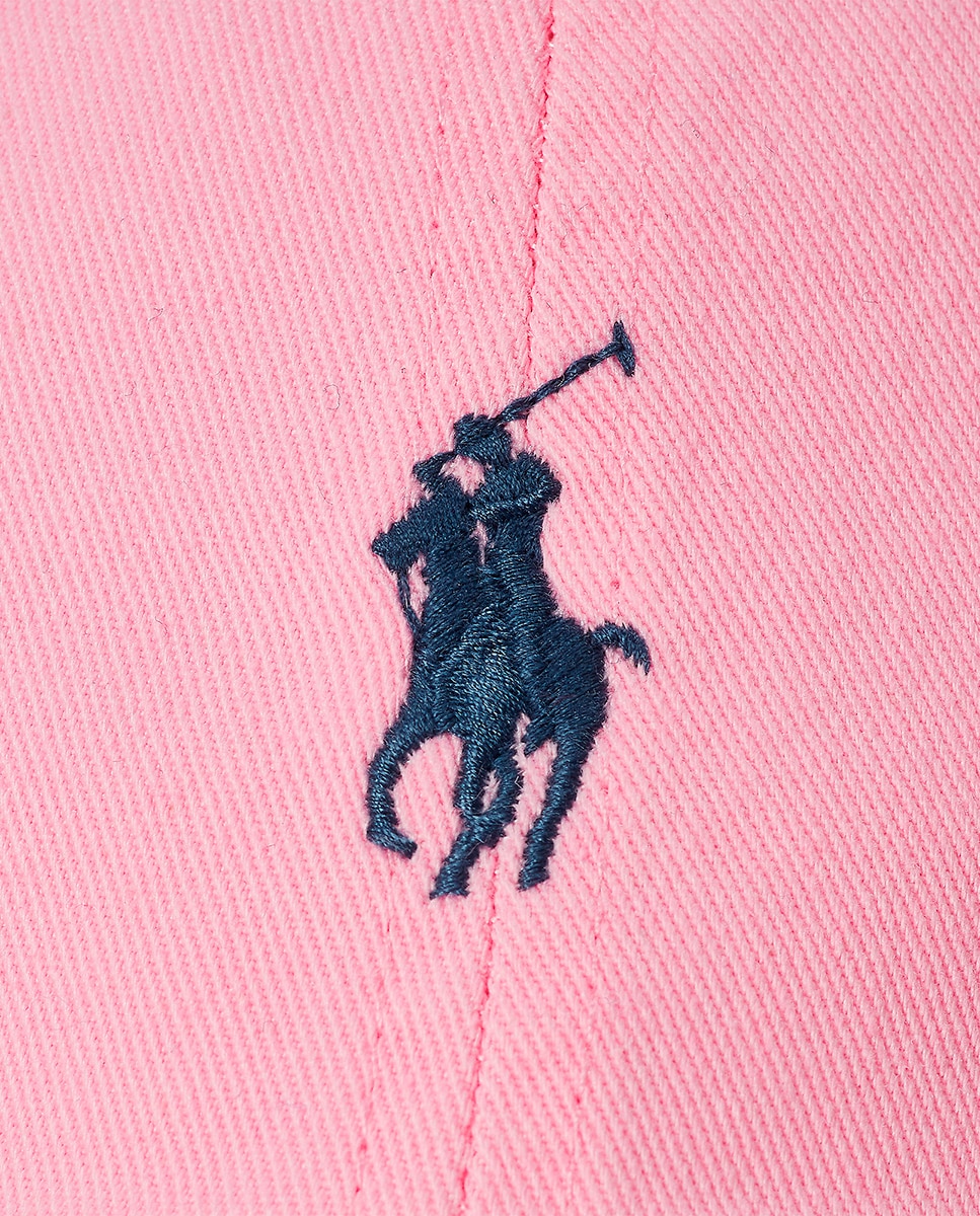 Boné de Algodão com Cavalo Bordado Rosa-4