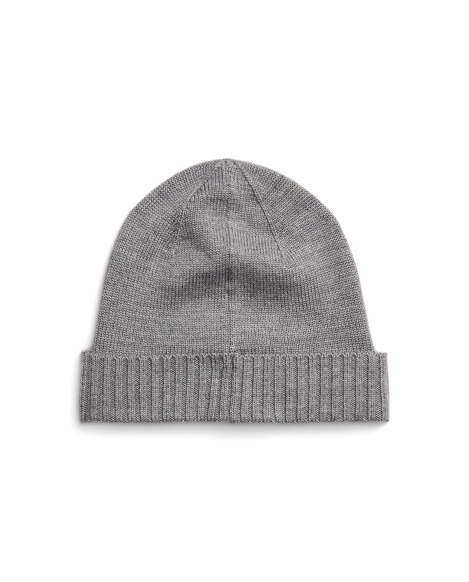 Gorro de Lã com Cavalo Cinzento-claro-4