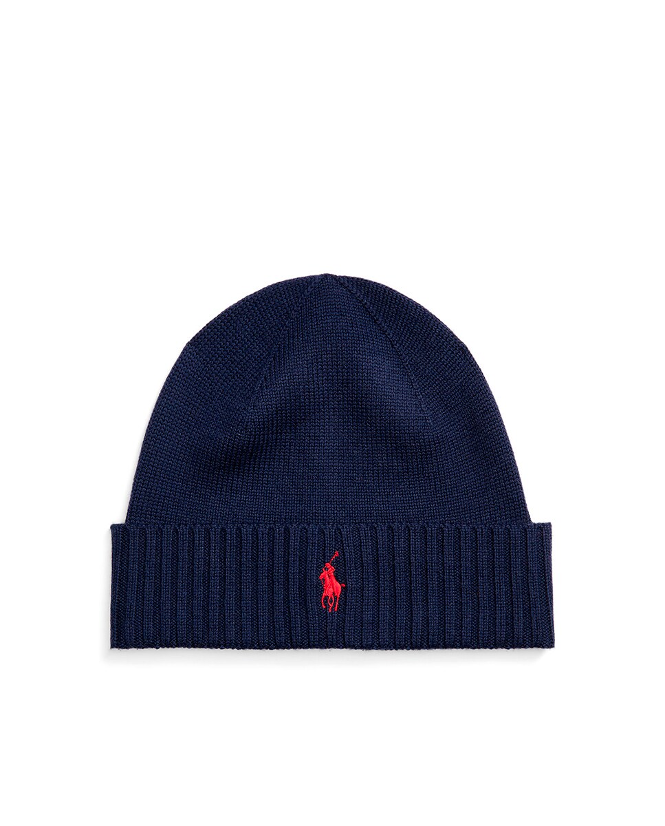 Imagen 1 de Gorro de hombre de lana con caballo Gris claro