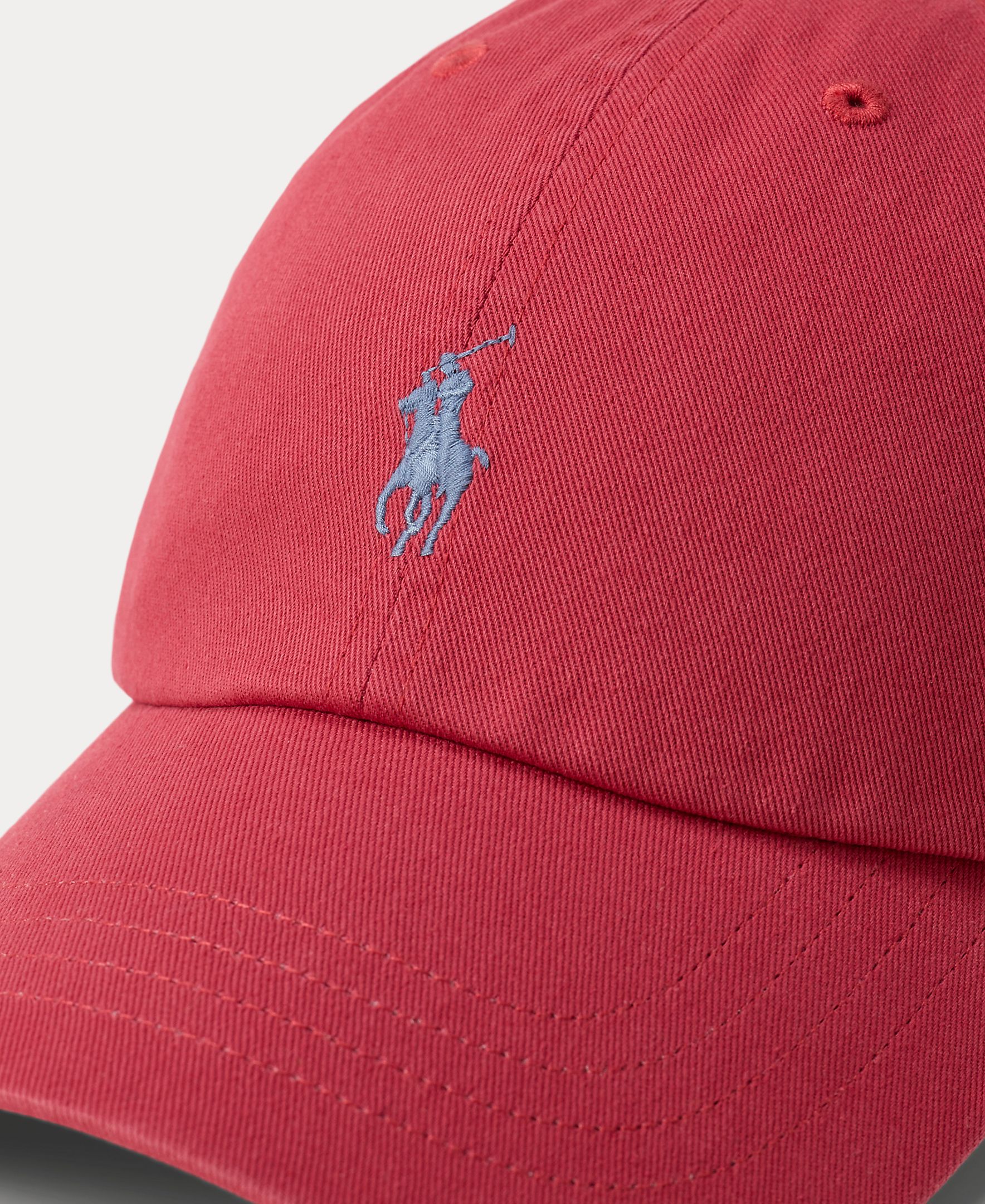 Boné de Algodão com Logótipo para Homem Vermelho-cereja-3
