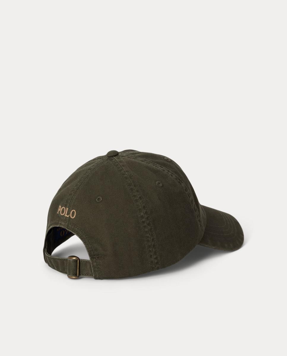 Boné de Algodão com Logótipo para Homem Verde pardo-2