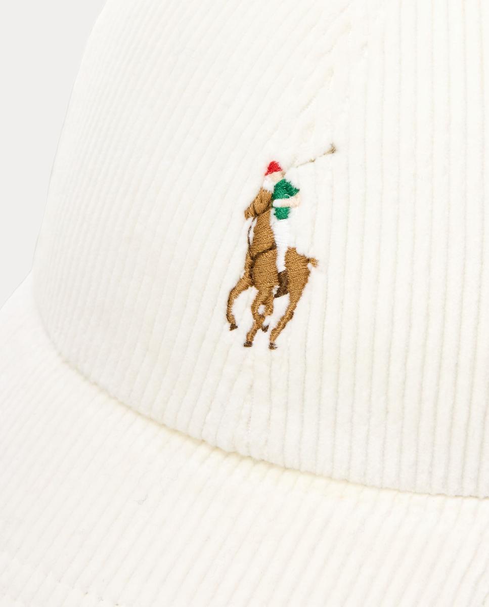 Imagen 3 de Gorra de béisbol de hombre de pana - Polo Ralph Lauren - Blanco roto Blanco roto