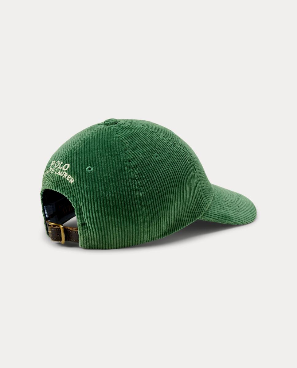 Imagen 2 de Gorra de béisbol de hombre de pana - Polo Ralph Lauren - Verde metal Verde metal