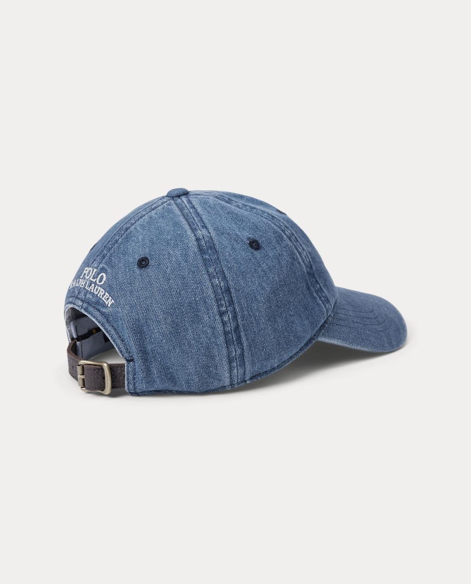 Boné de Ganga com Logótipo - Índigo Denim-2