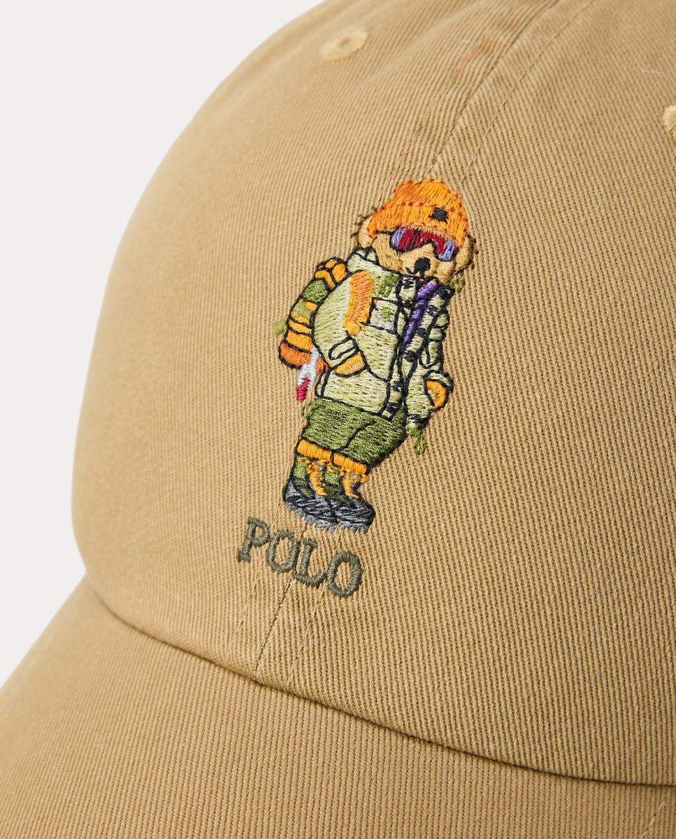 Boné de Sarja com Polo Bear Bege-3