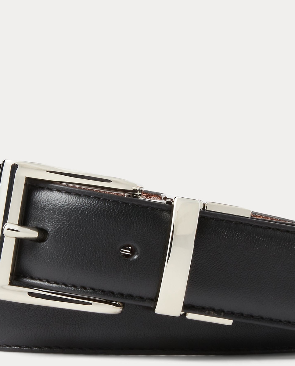 Cinto em pele reversível Preto-3