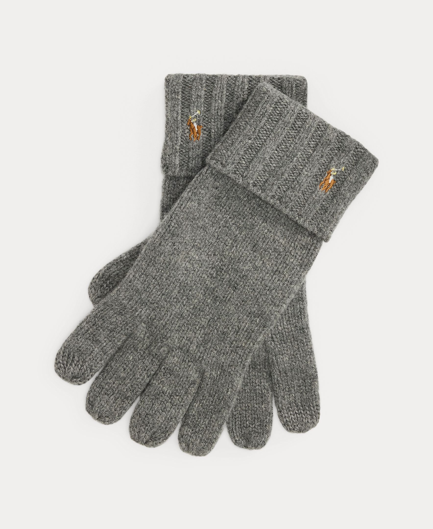 Imagen 1 de Guantes de hombre de lana de merino Gris