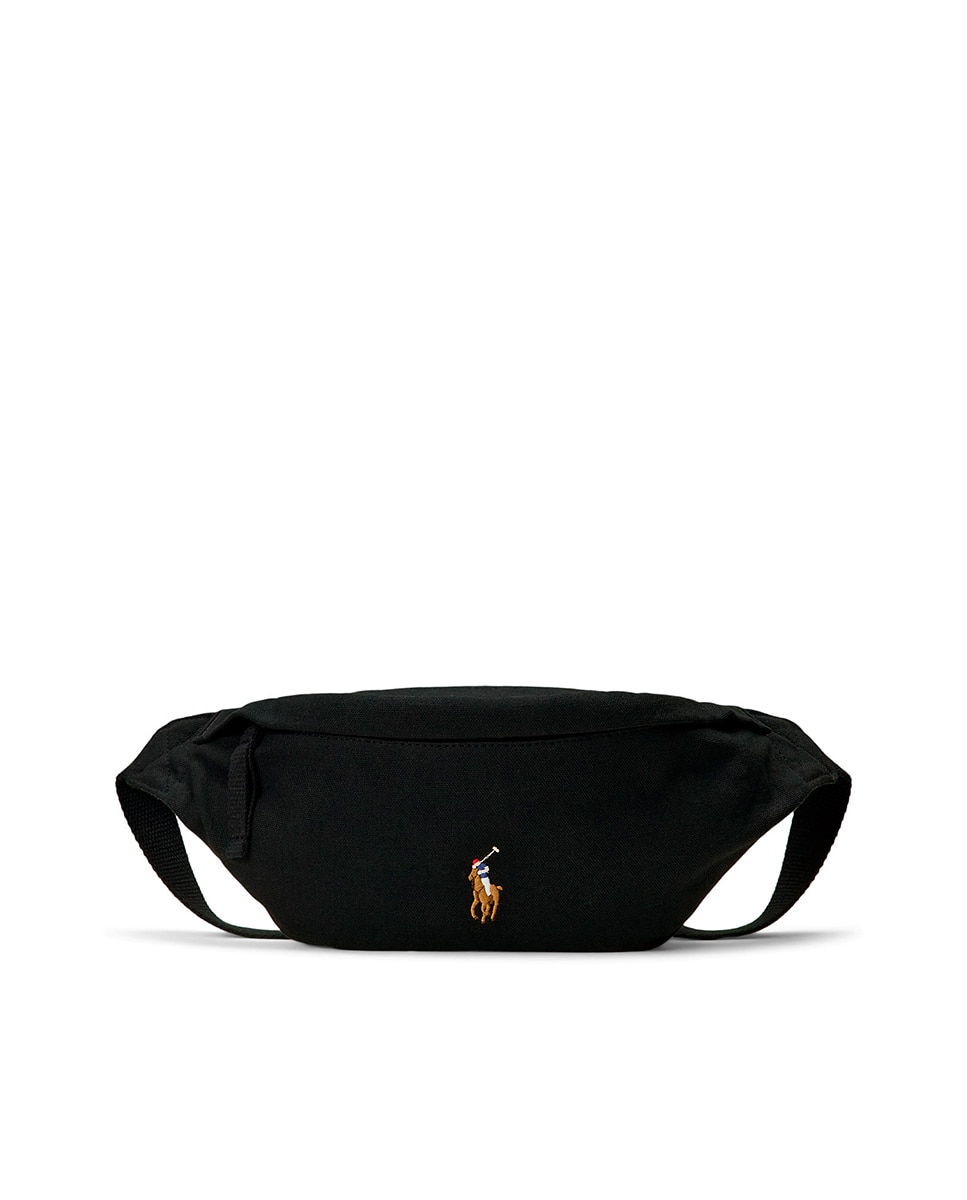 Bolsa de Cintura 100% Algodão com Cavalo Bordado Preto-8