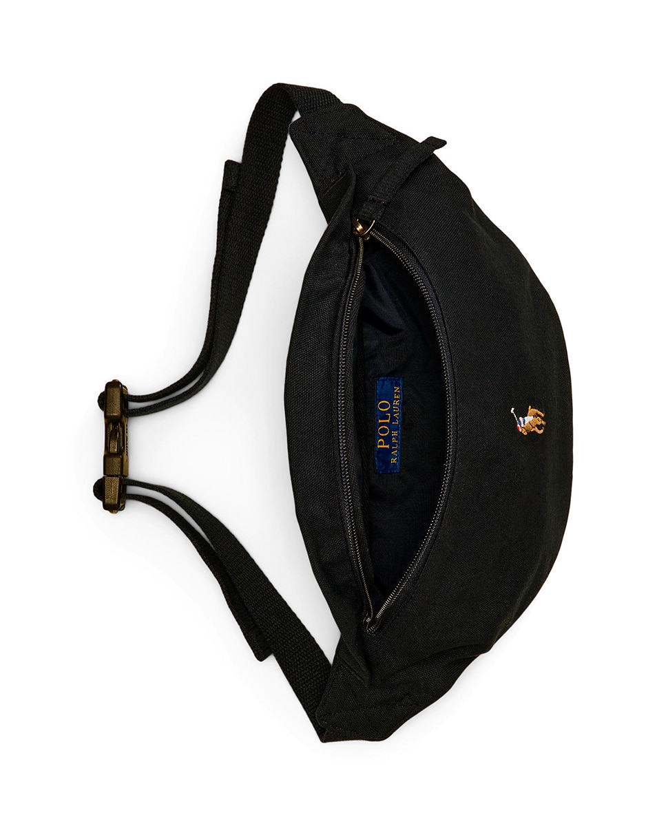 Bolsa de Cintura 100% Algodão com Cavalo Bordado Preto-11