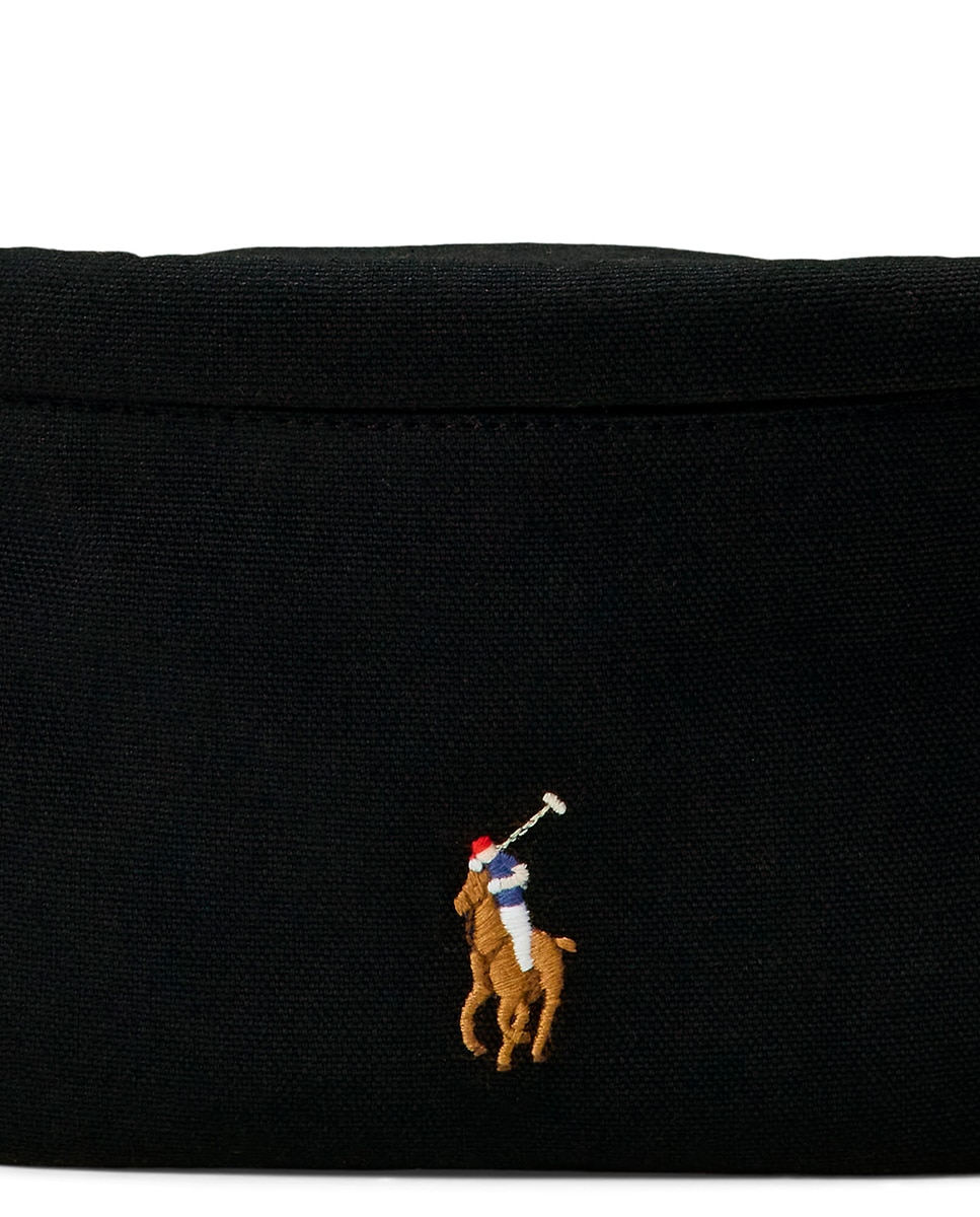 Bolsa de Cintura 100% Algodão com Cavalo Bordado Preto-12