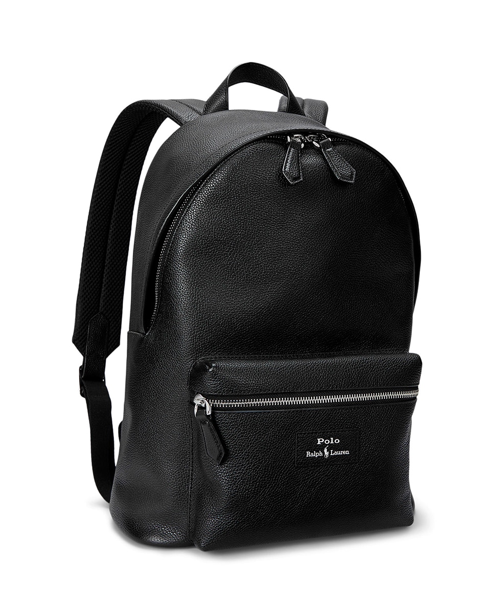 Mochila em Pele Granulada Preto-2