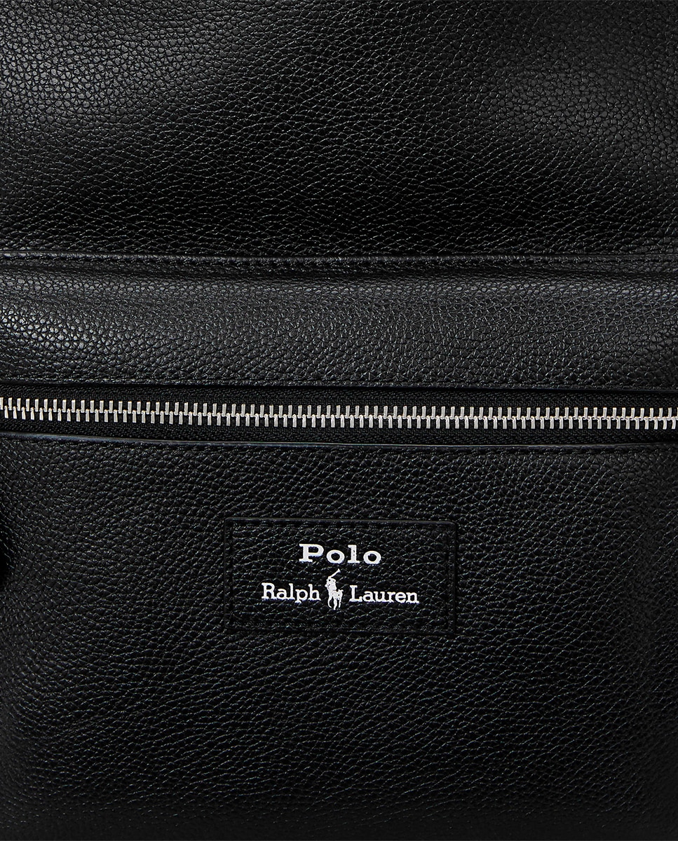 Mochila em Pele Granulada Preto-4