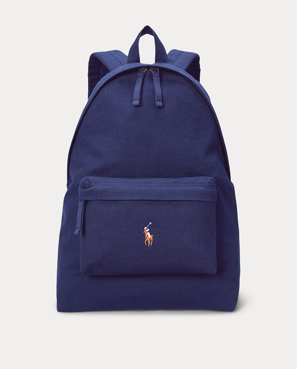 Imagem 0 de Mochila de Lona Fina com Cavalo Bordado