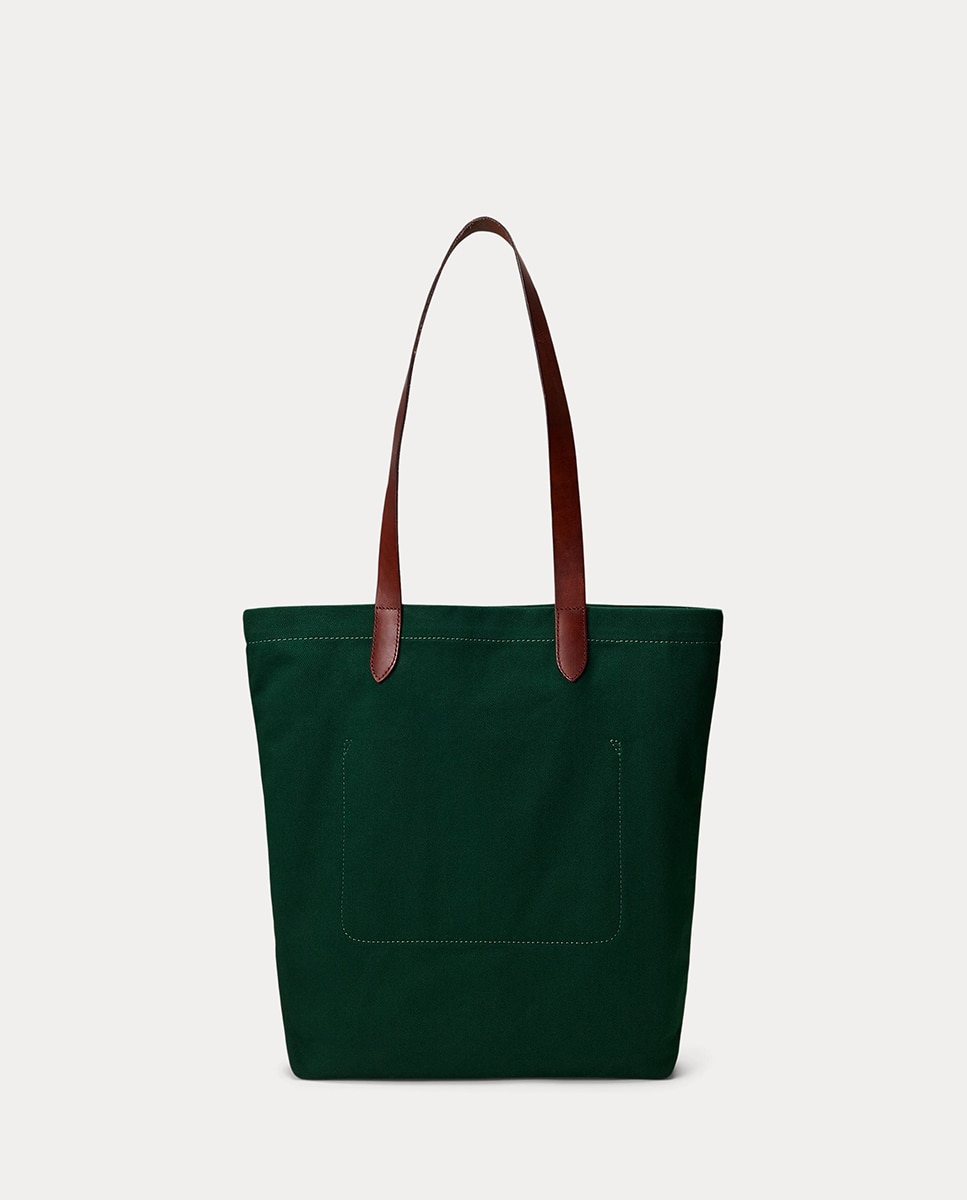 Mala Tipo Tote Shopper de Sarja US Open Verde-escuro-3