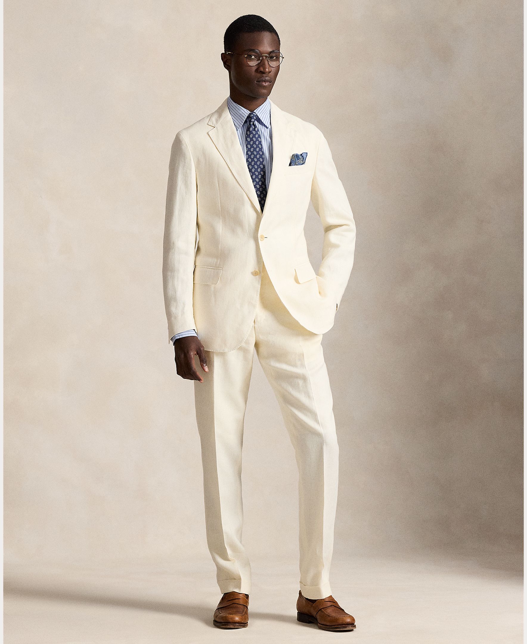 Imagem 0 de Casaco de Fato Regular Fit de Linho