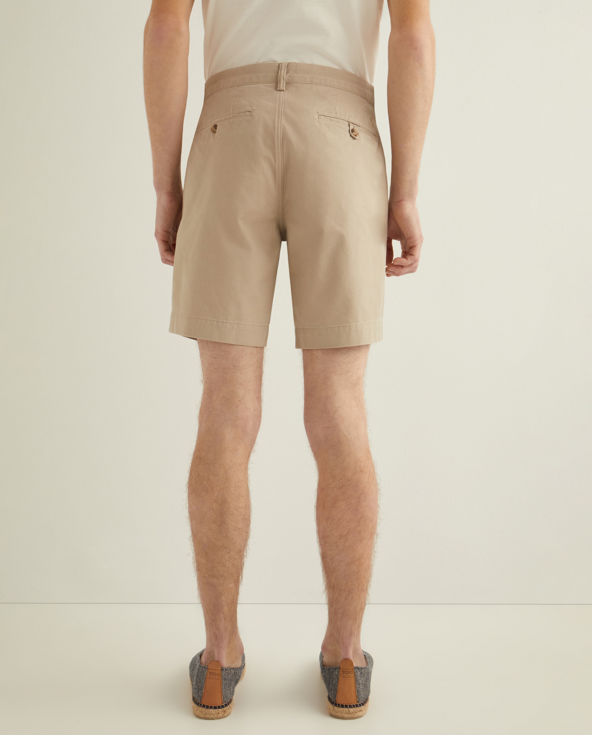 Calções Chino Regular Fit Bege-6