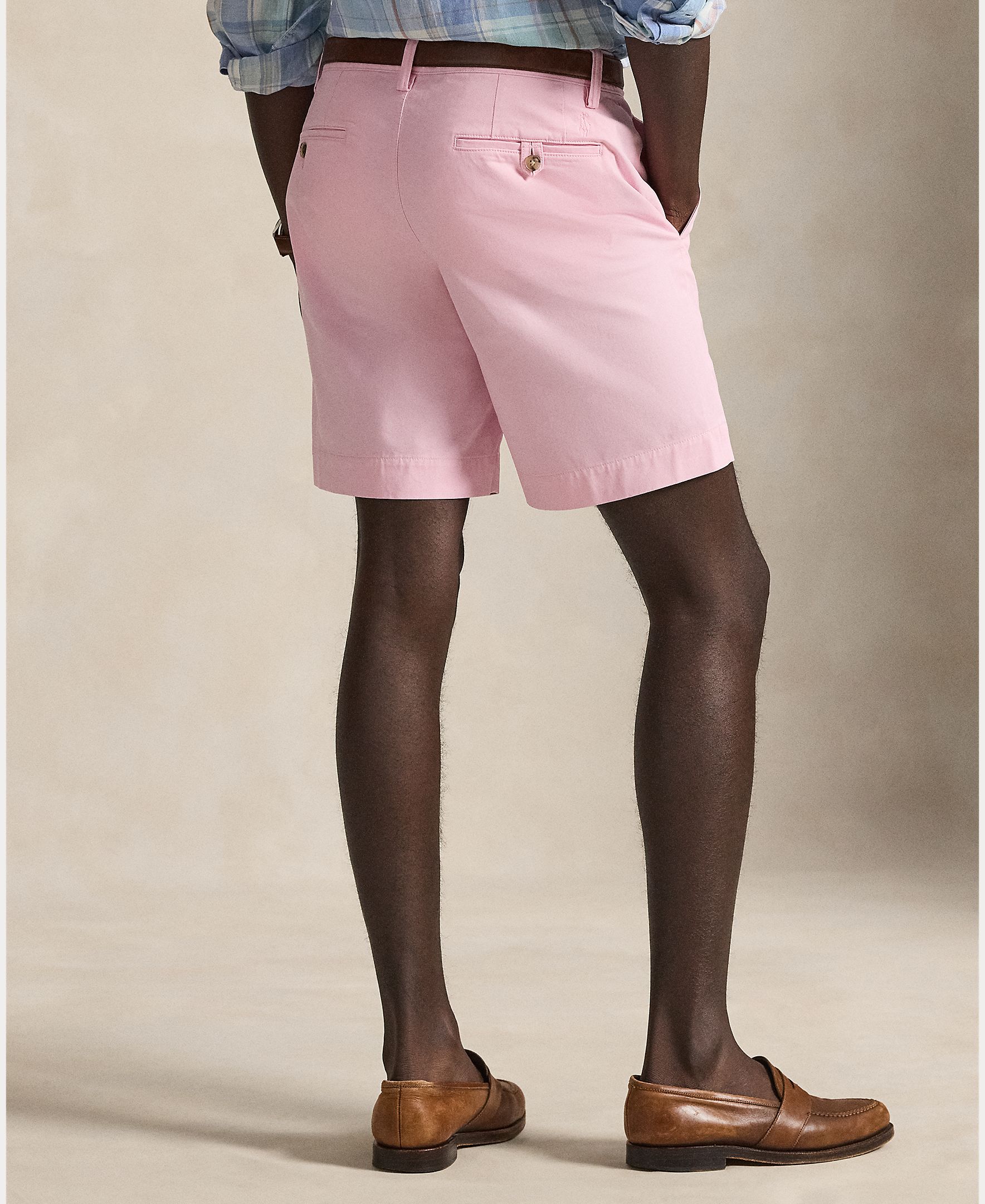 Calções Chino Regular Fit Rosa-4