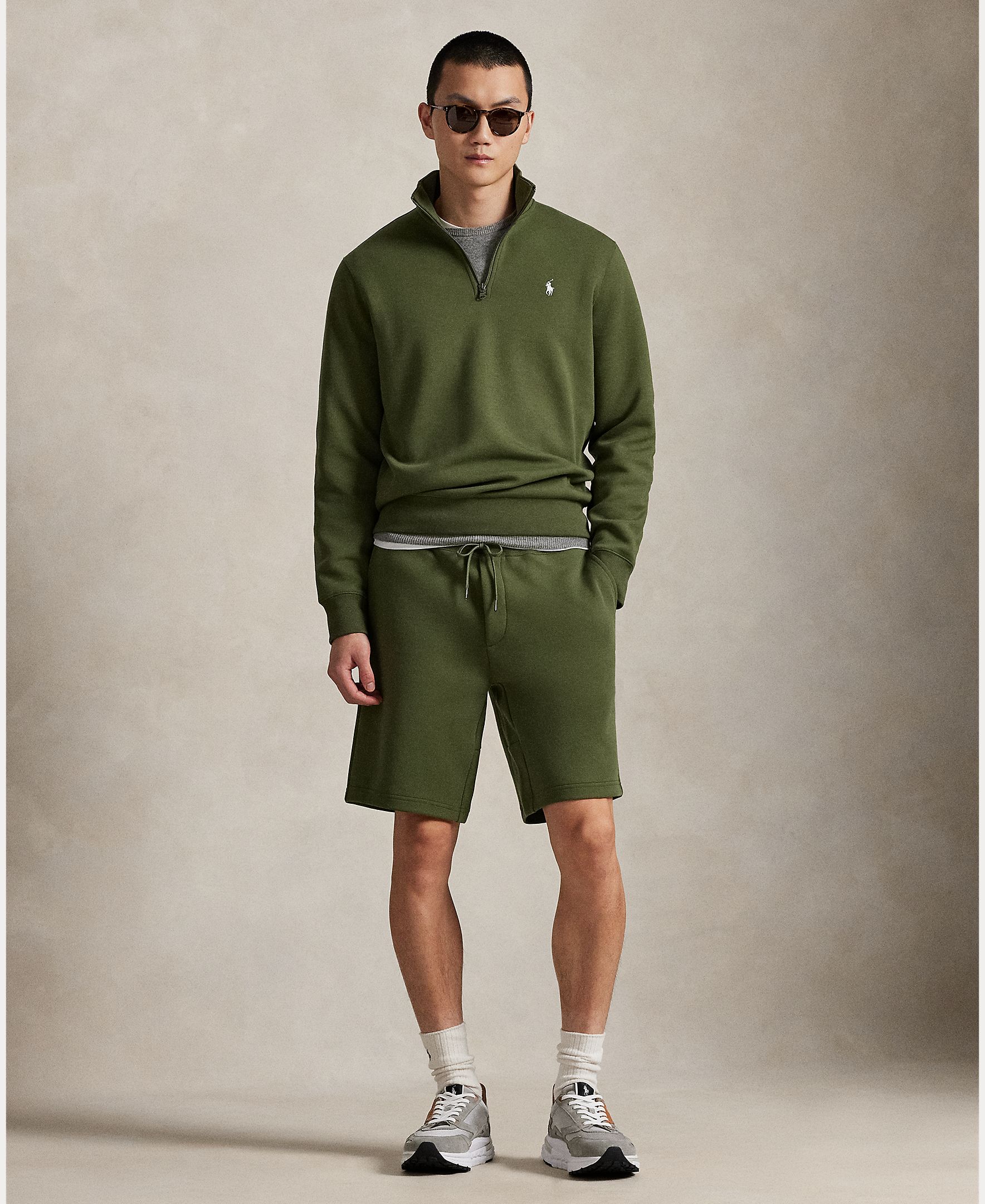 Imagem 0 de Calções de Malha Dupla com Cavalo