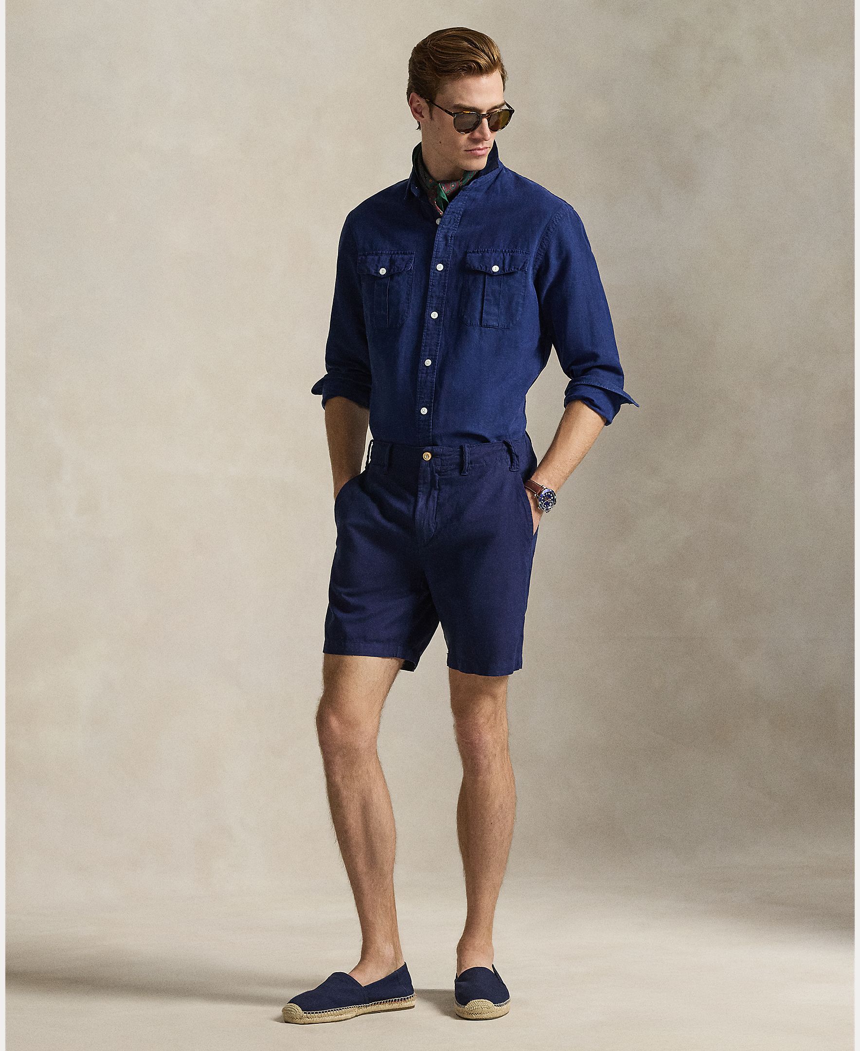 Imagem 0 de Calções Chino de Linho e Algodão