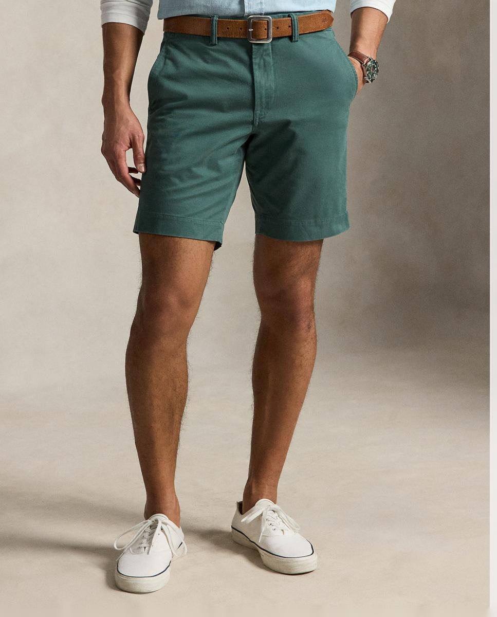 Calções Chino Regular Fit Verde Pinheiro-3