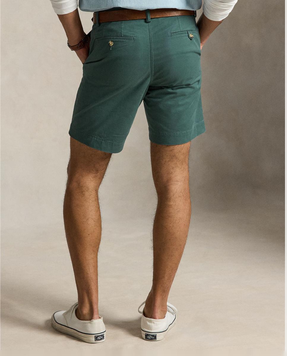 Calções Chino Regular Fit Verde Pinheiro-4