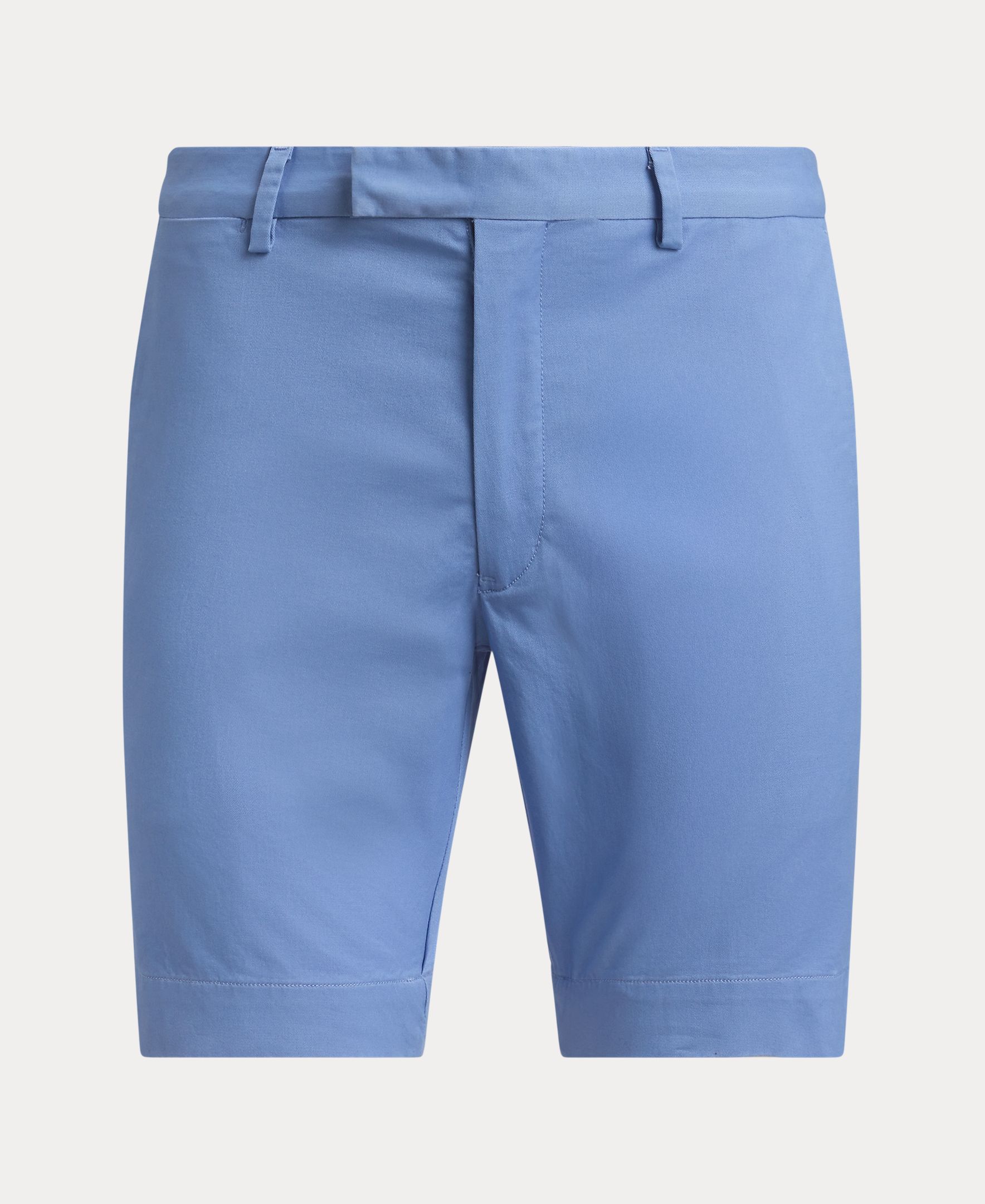 Calções Chino de Algodão Azul-6