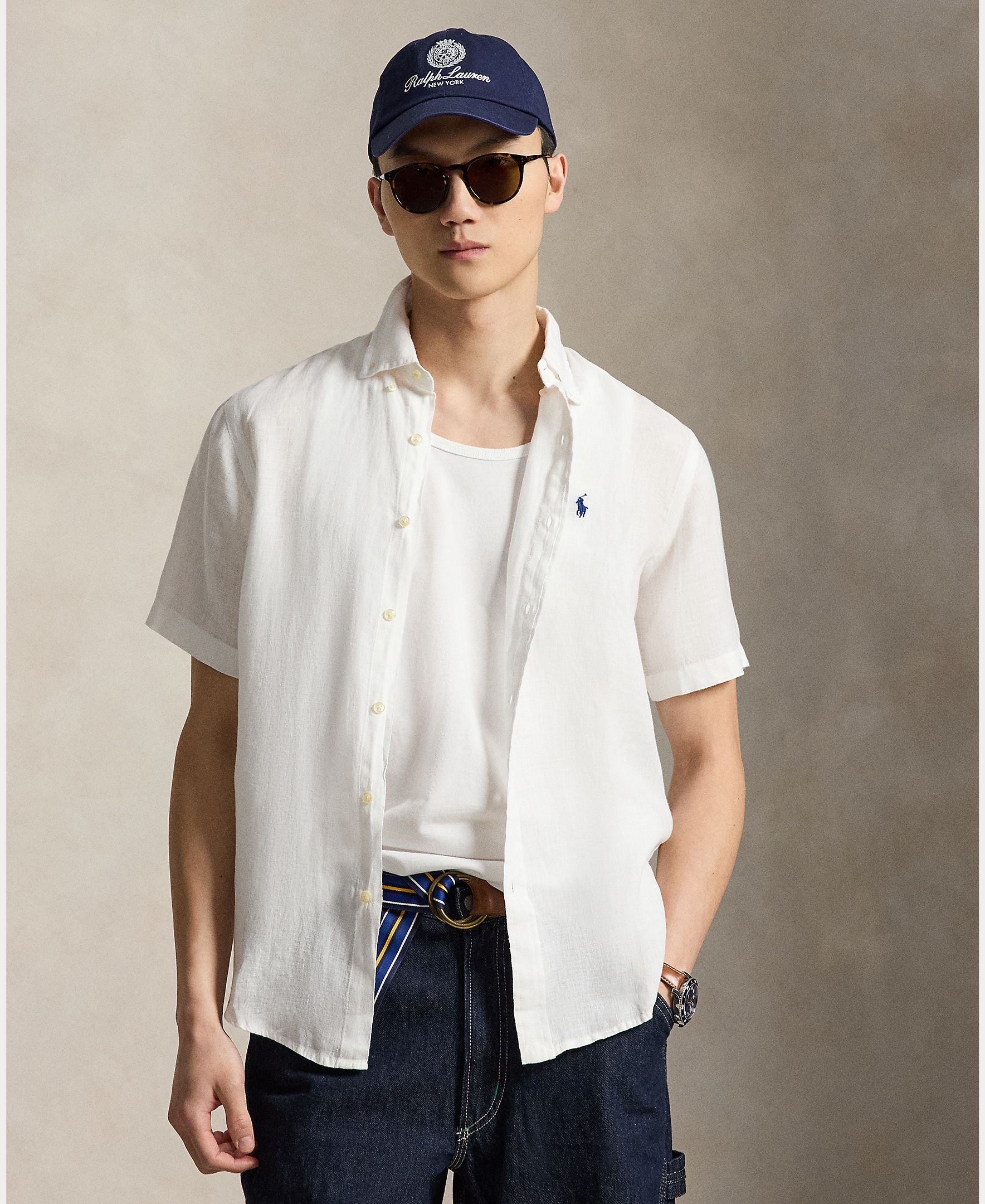 Imagem 0 de Camisa Regular Fit de Linho