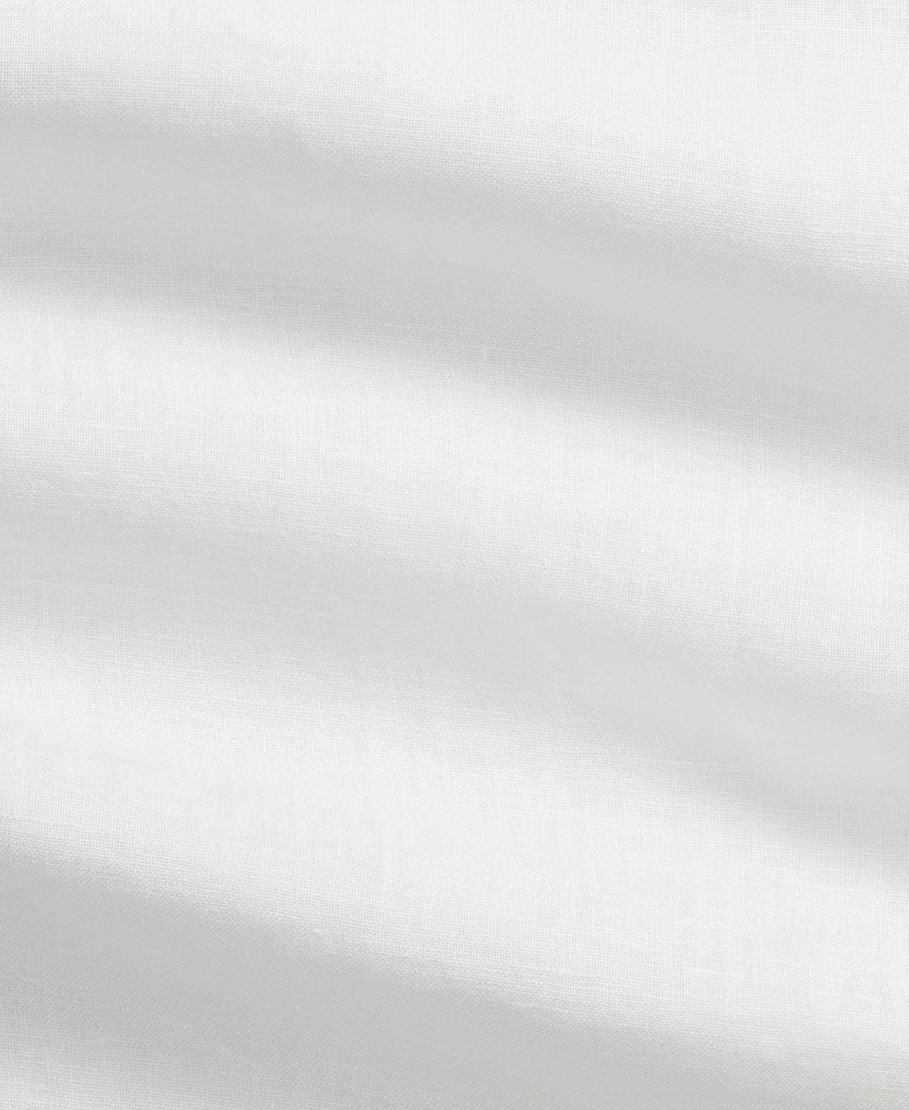 Camisa Regular Fit de Linho Branco-5