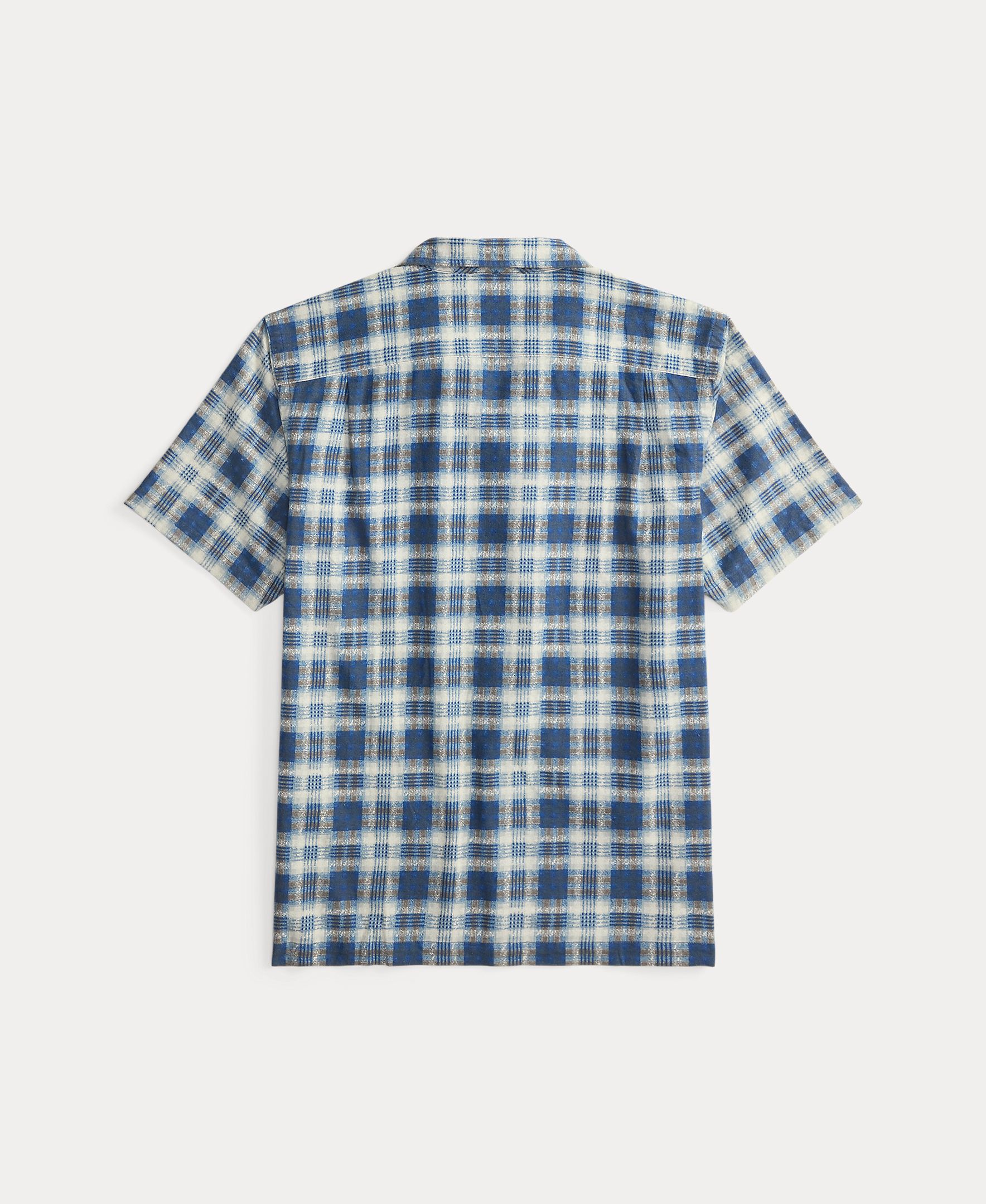 Camisa de Algodão com Manga Curta Índigo-2