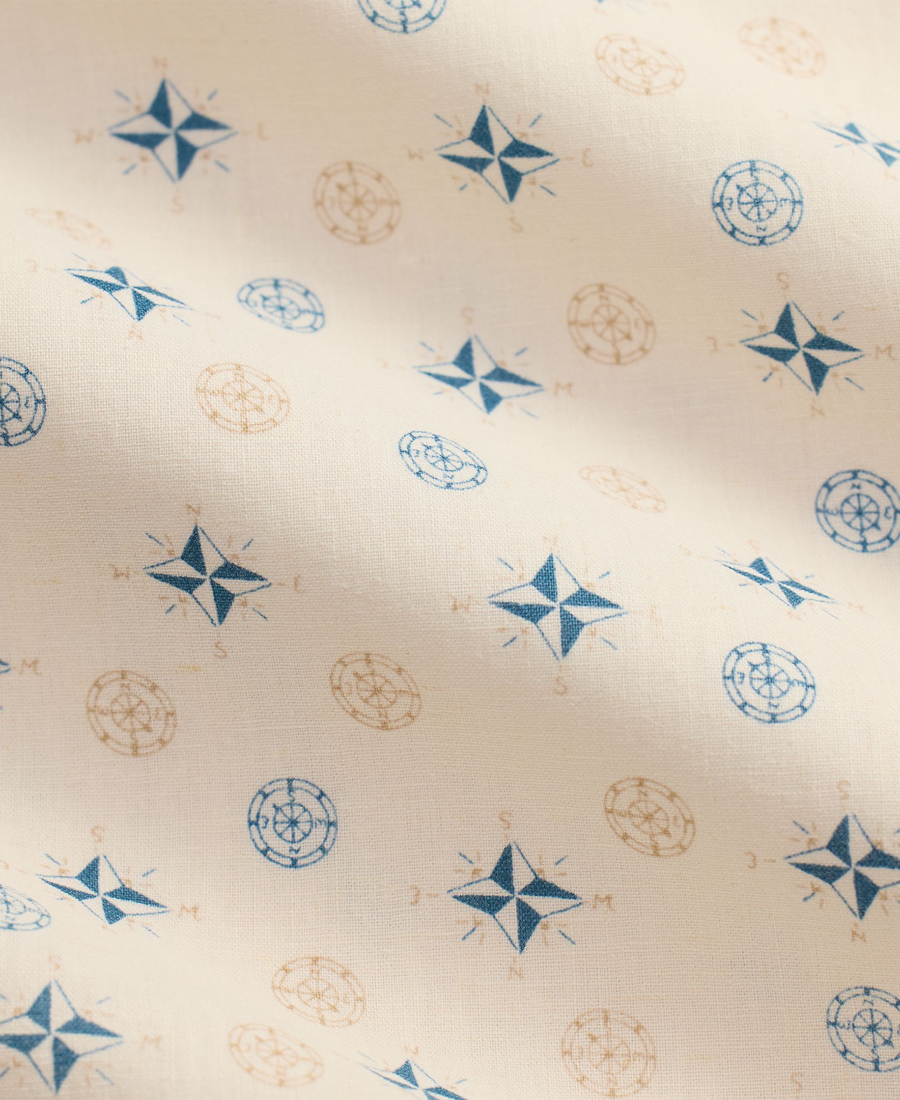 Camisa de Linho e Algodão com Bolso Creme-6
