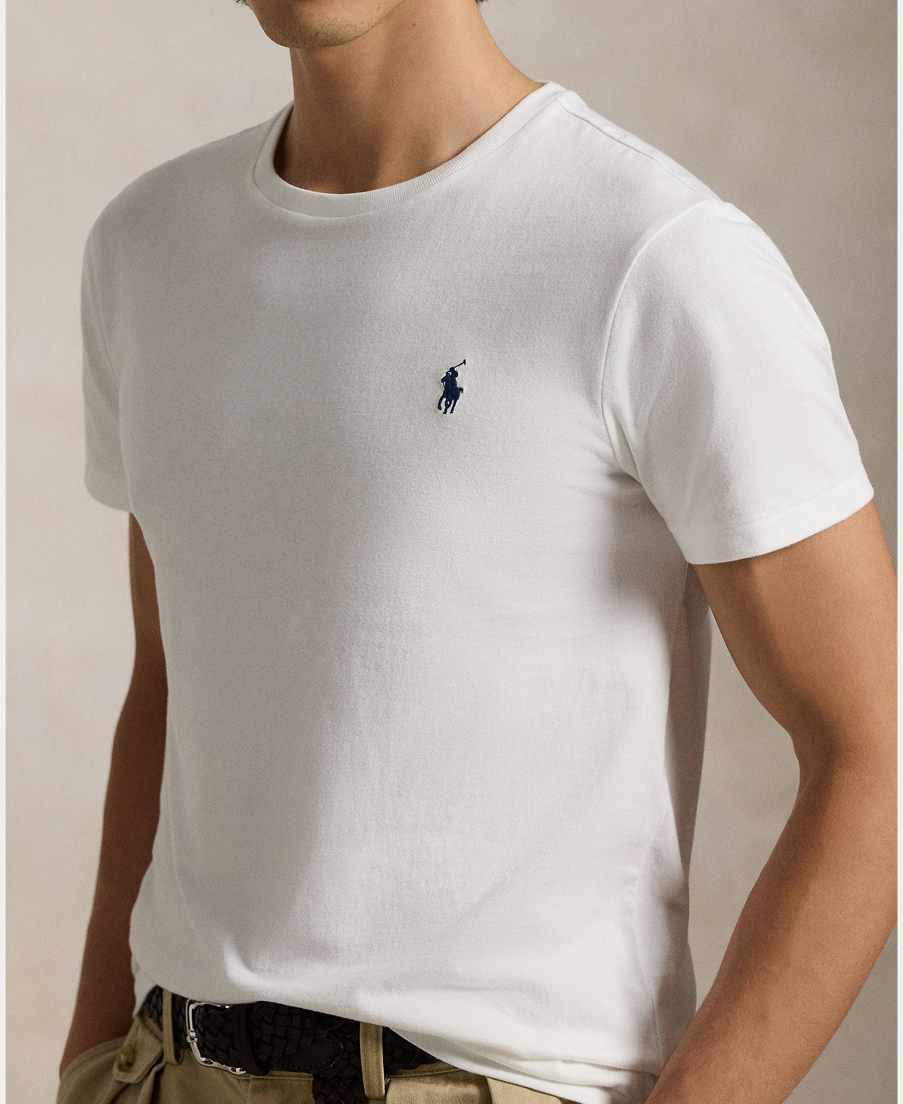Camiseta de hombre Tinta Custom Slim Fit - Polo Ralph Lauren - Blanco Blanco-4
