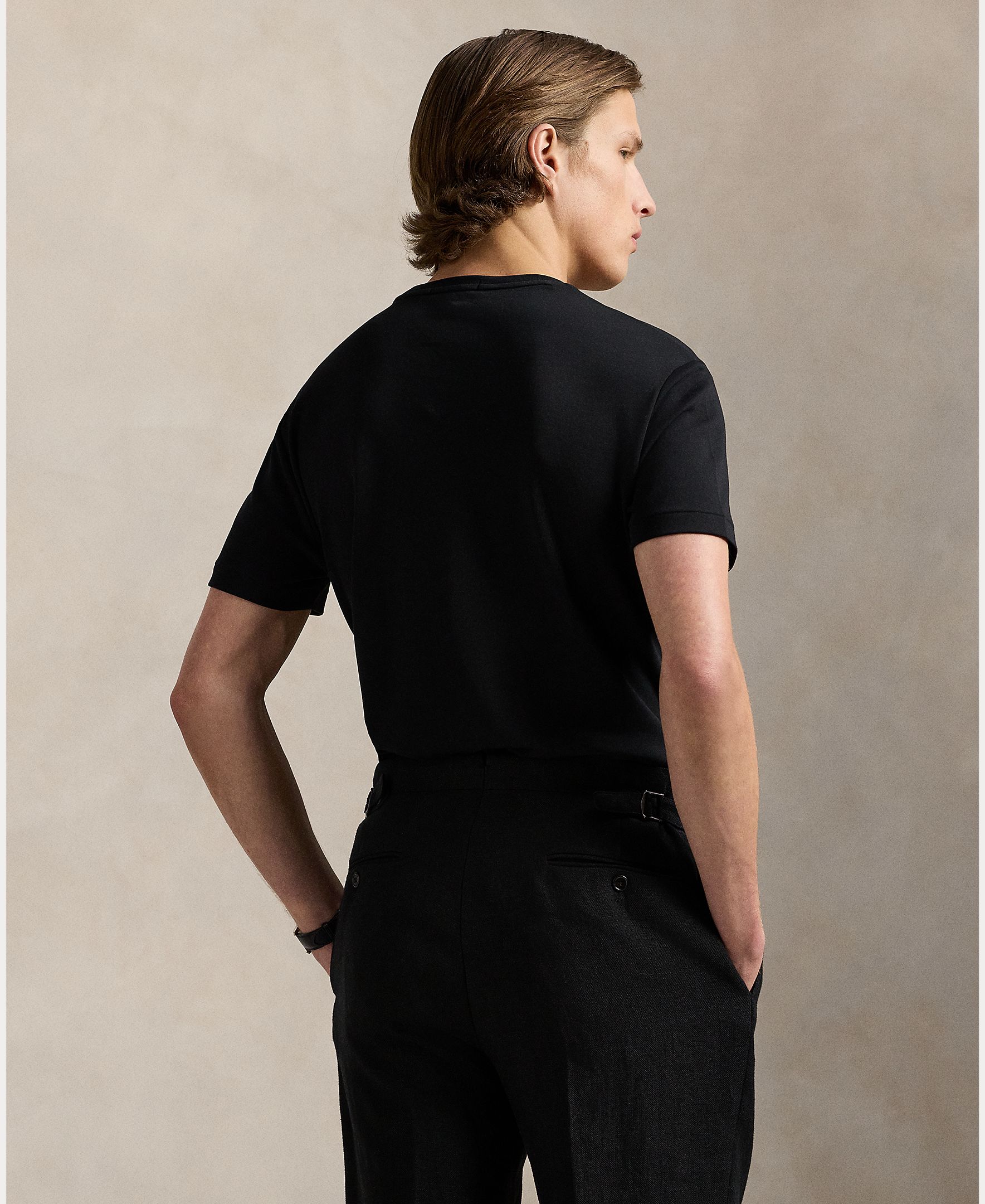 T-shirt de Algodão Pima BCI Preto-3