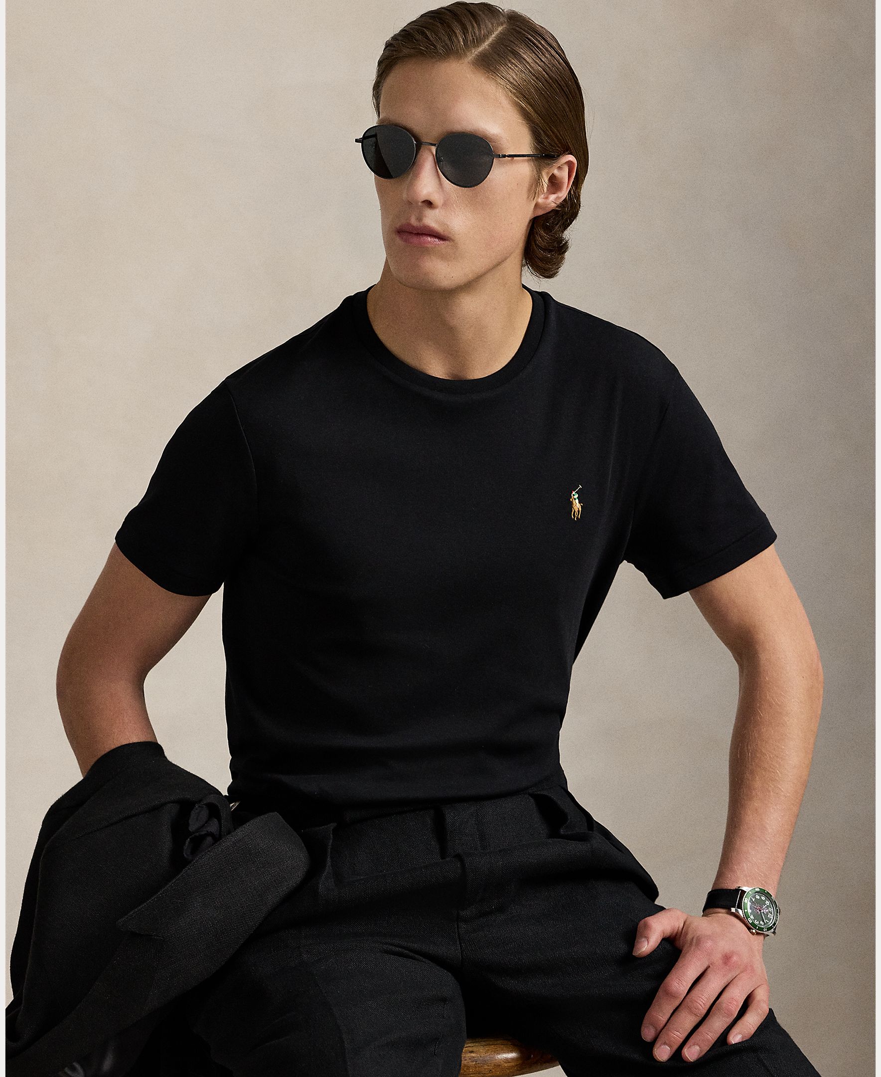 T-shirt de Algodão Pima BCI Preto-5