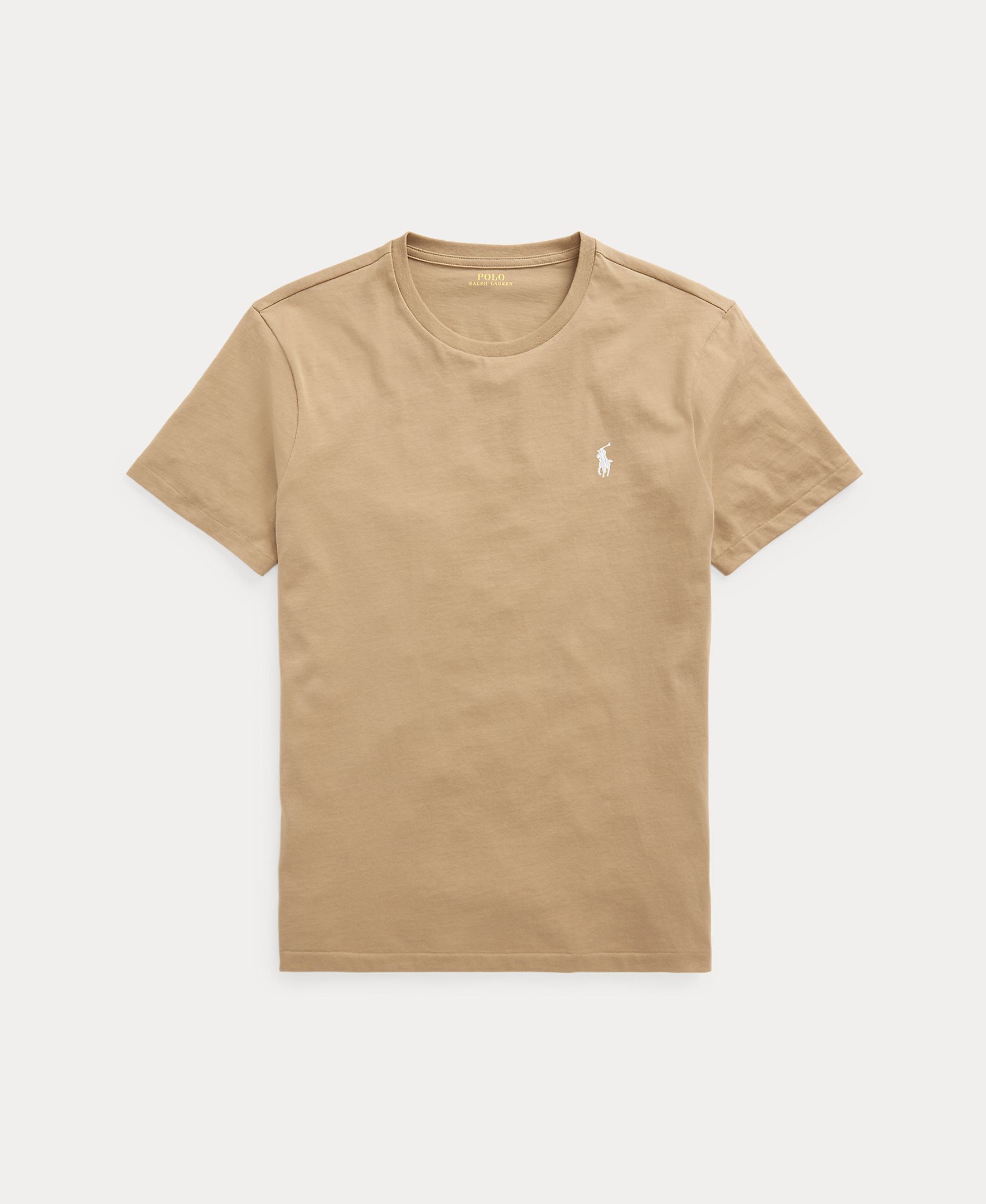 T-shirt com Logótipo Bordado e em Algodão Camel-5