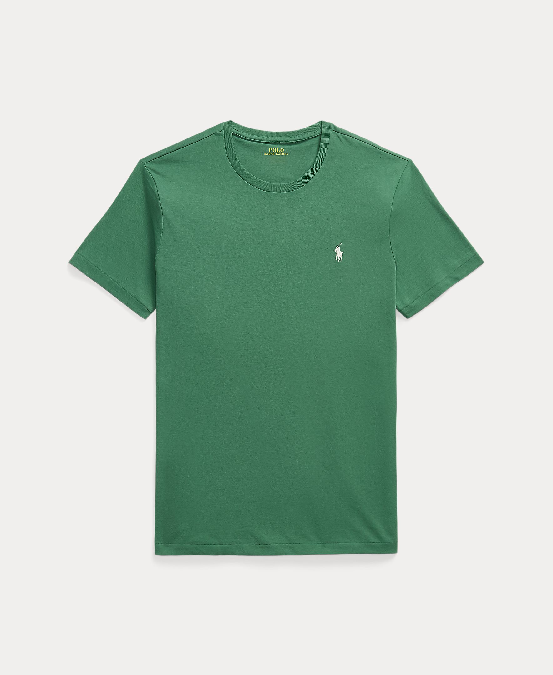T-shirt com Logótipo Bordado e em Algodão Verde-escuro-4