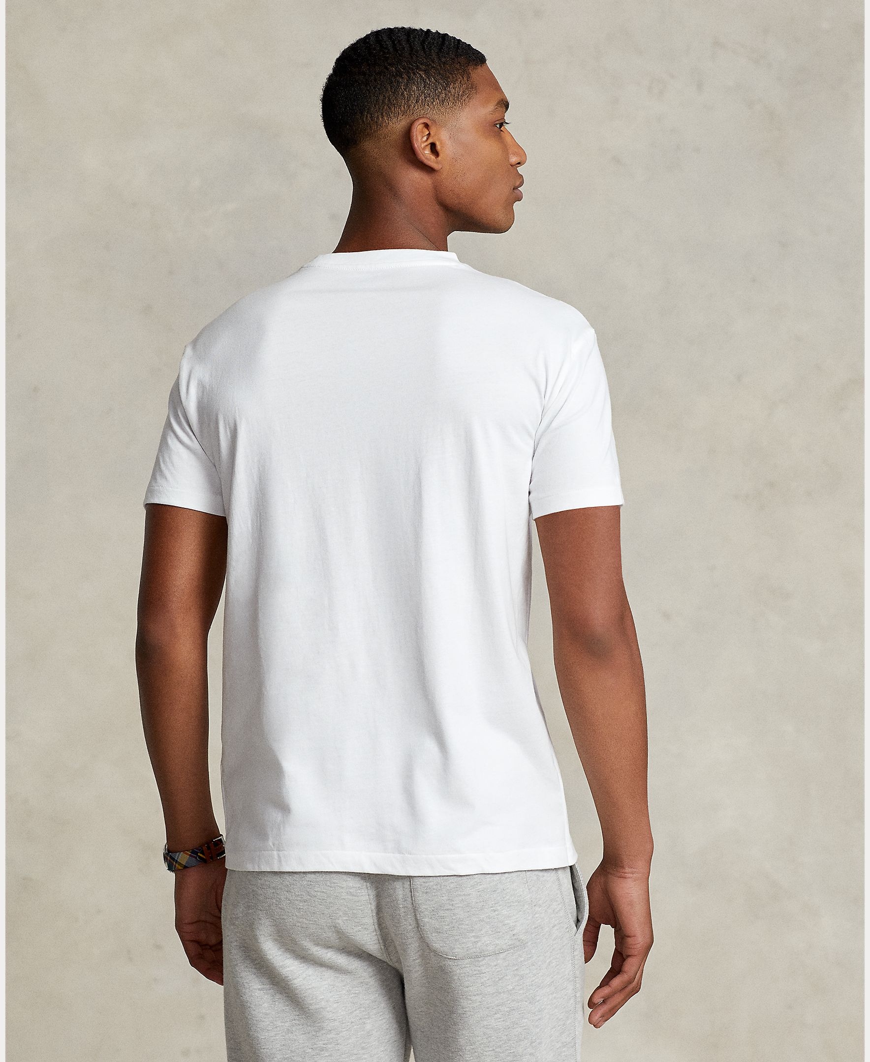 T-shirt com Logótipo Bordado e em Algodão Branco-3