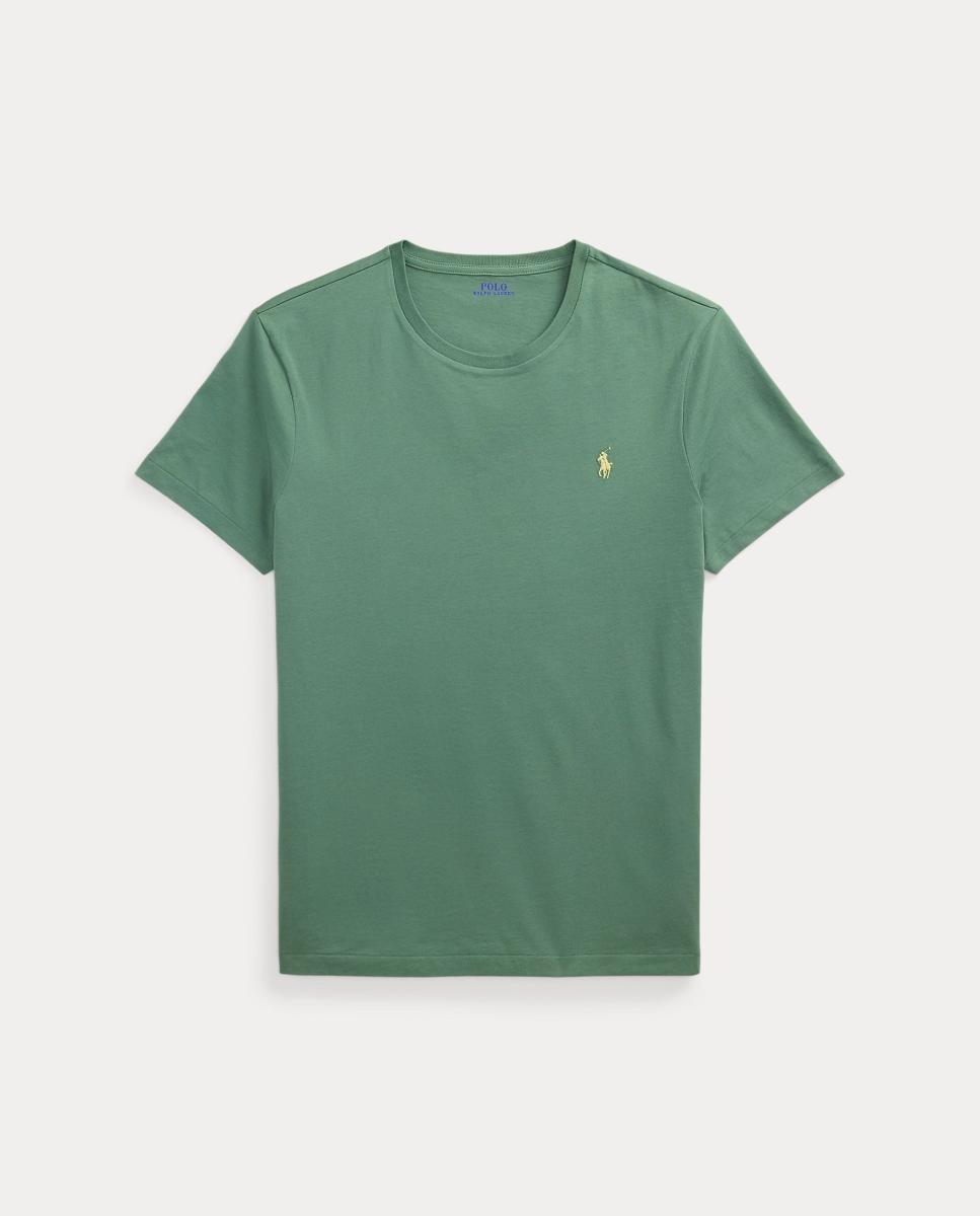 Camisola de Malha Custom Slim Fit Verde Vale-6