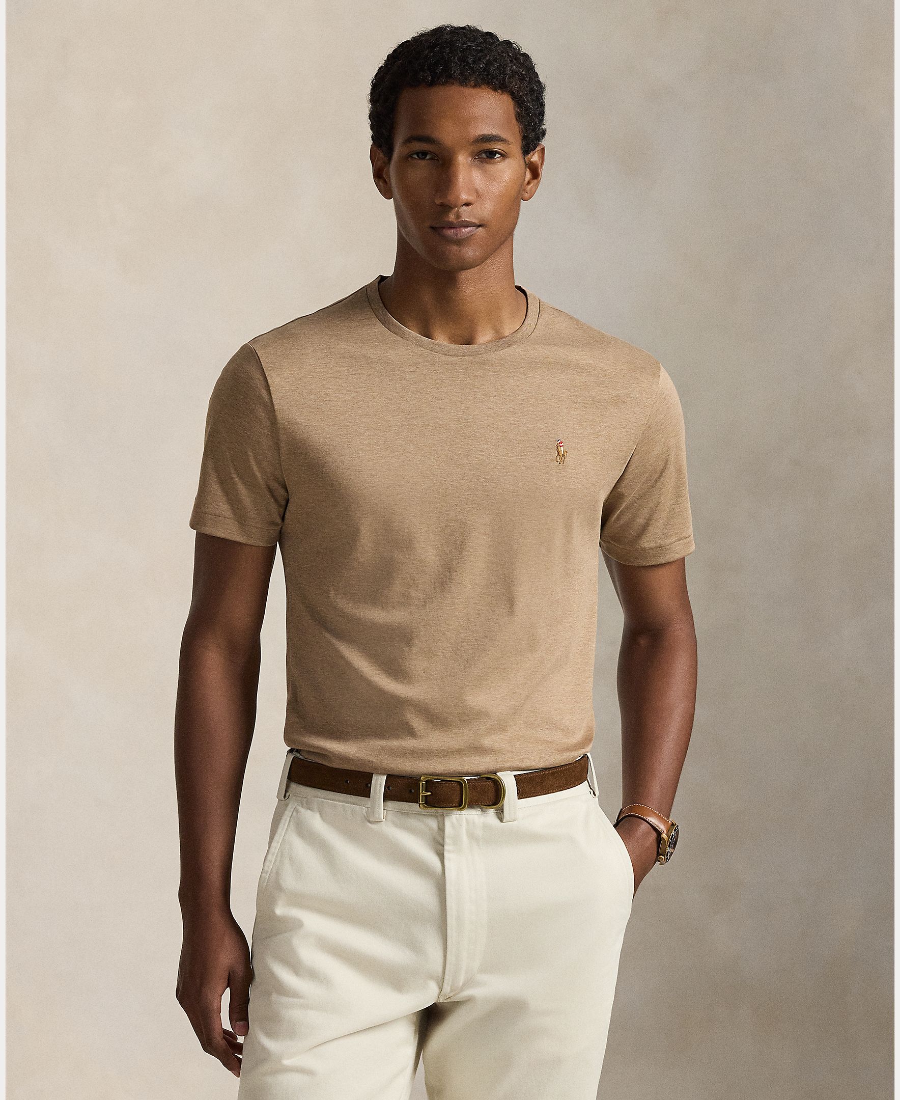 Polo Ralph Lauren - Camiseta de hombre de algodón de manga corta.