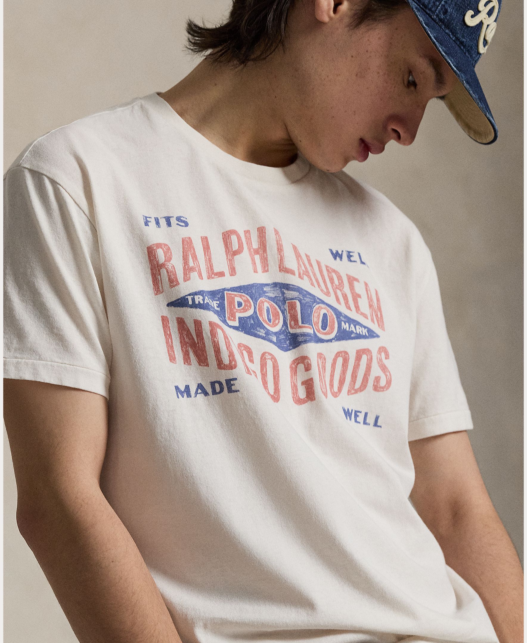 T-shirt de Manga Curta e em Algodão Branco-marfim-4