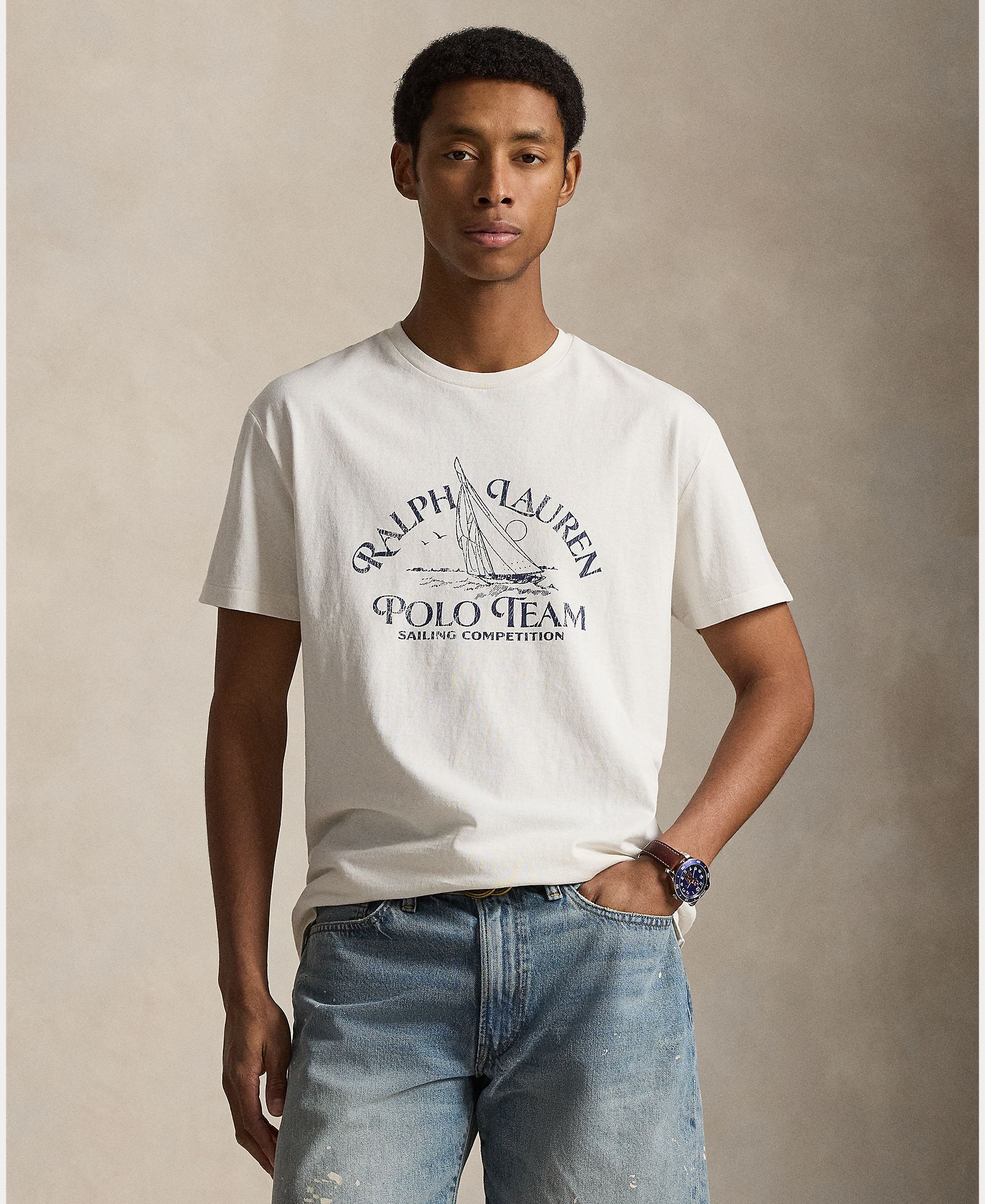 Imagem 0 de T-shirt de Manga Curta e em Algodão